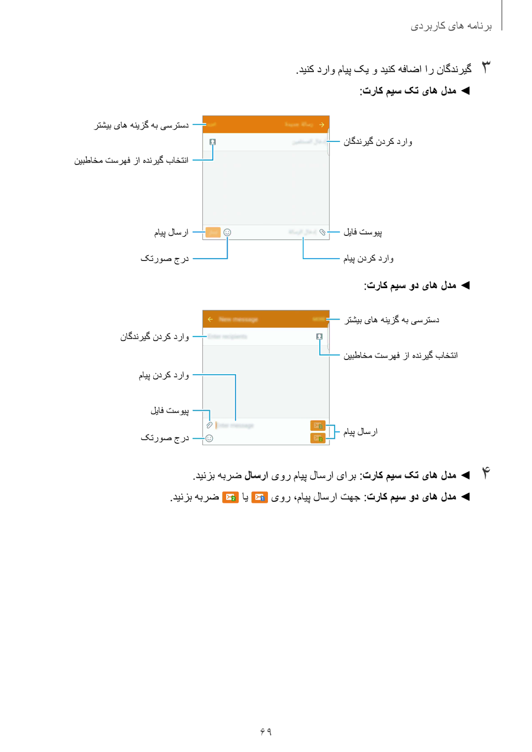 Samsung SM-G928CZSAKSA, SM-G928CZDAKSA, SM-G928CZWAKSA, SM-G928CZKAKSA manual دینک دراو مایپ کی و دینک هفاضا ار ناگدنریگ3 