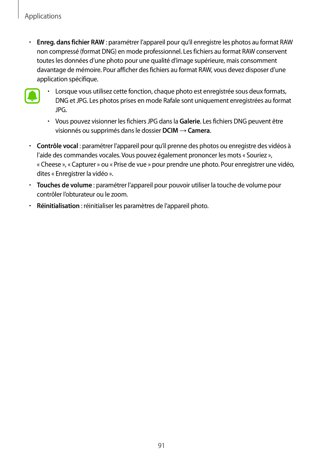 Samsung SM-G928FZKAXEF, SM-G928FZDAXEF manual Applications 