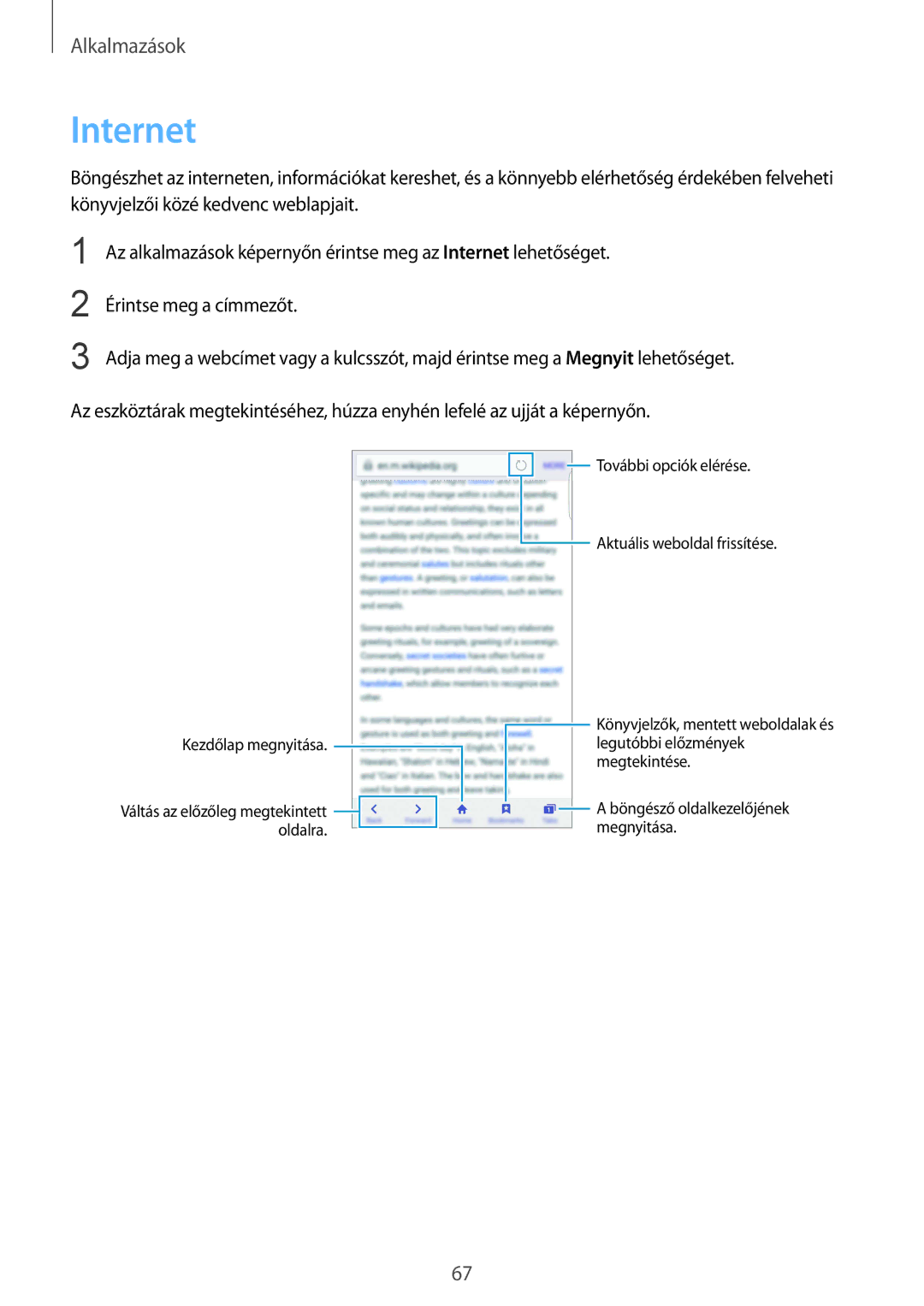 Samsung SM-G928FZKAXEH, SM-G928FZDAXEH manual Internet 