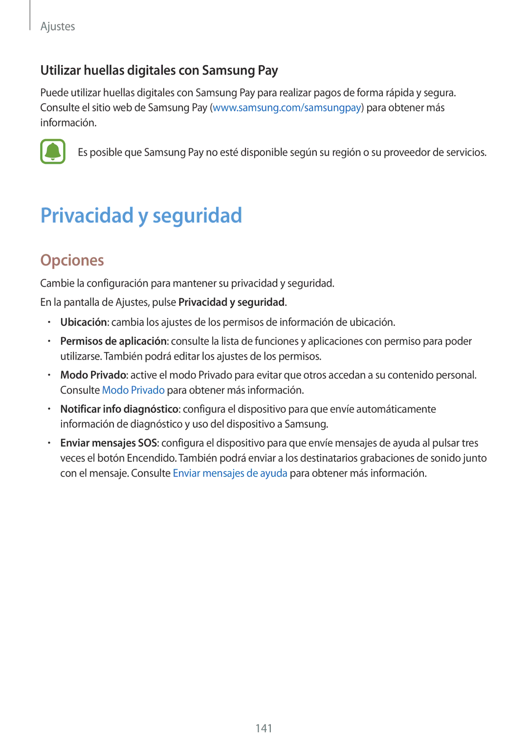 Samsung SM-G928FZKEPHE, SM-G928FZDEPHE, SM-G928FZDAPHE Privacidad y seguridad, Utilizar huellas digitales con Samsung Pay 