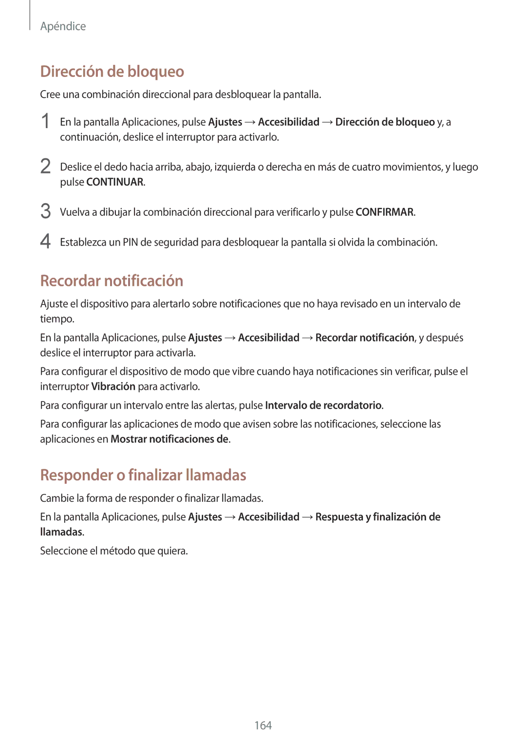 Samsung SM-G928FZKAPHE, SM-G928FZDEPHE manual Dirección de bloqueo, Recordar notificación, Responder o finalizar llamadas 