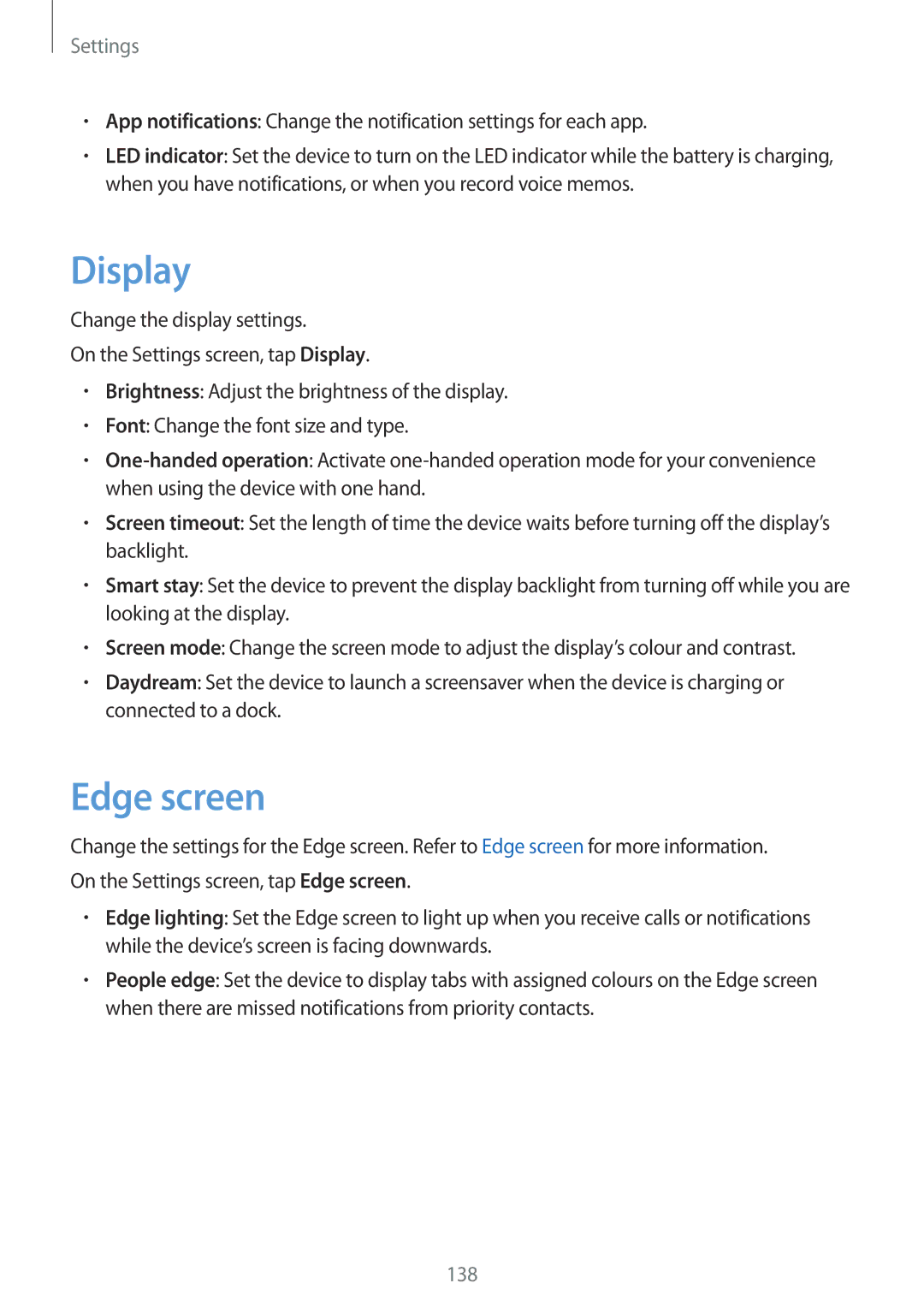 Samsung SM-G928FZSAATO, SM-G928FZKADBT, SM-G928FZSEDBT, SM-G928FZDADBT, SM-G928FZDAXEF, SM-G928FZKAXEF Display, Edge screen 