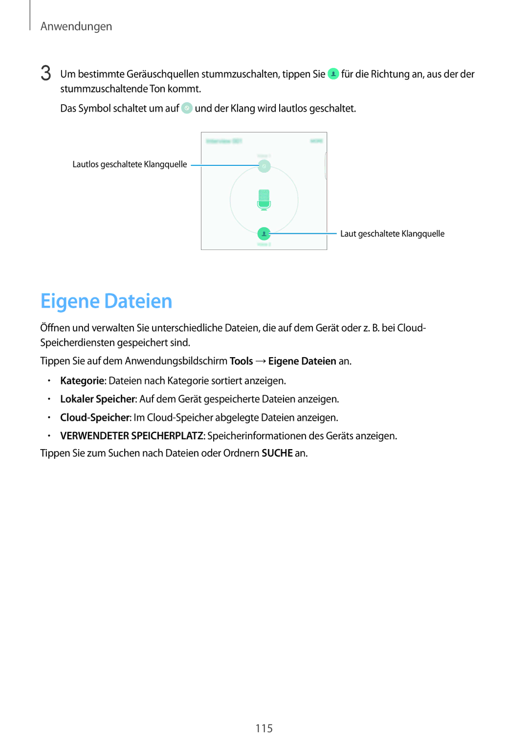 Samsung SM-G928FZSEDBT, SM-G928FZKADBT, SM-G928FZDADBT manual Eigene Dateien 