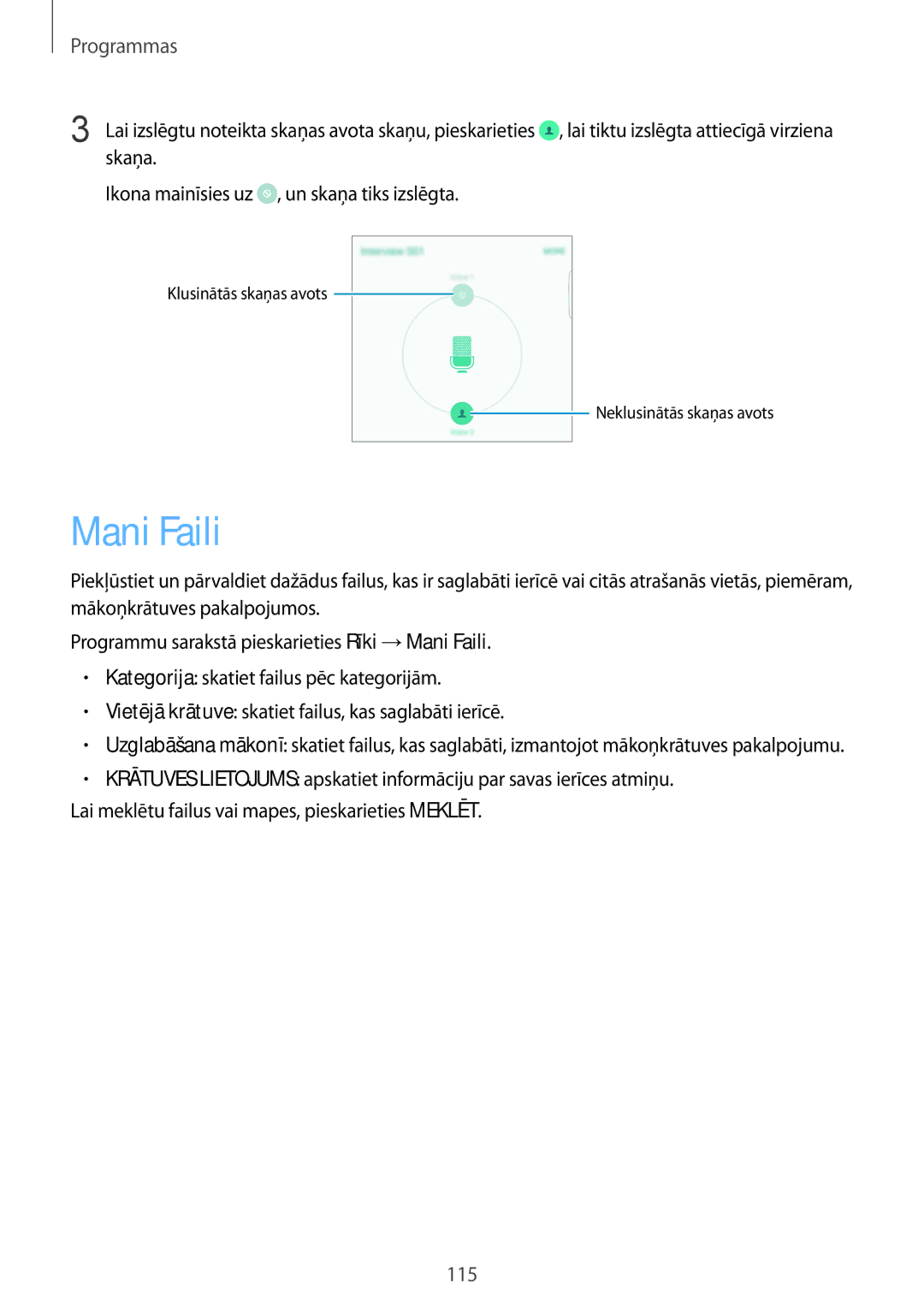 Samsung SM-G928FZKASEB, SM-G928FZDASEB, SM-G928FZKESEB, SM-G928FZSASEB, SM-G928FZDESEB manual Mani Faili 