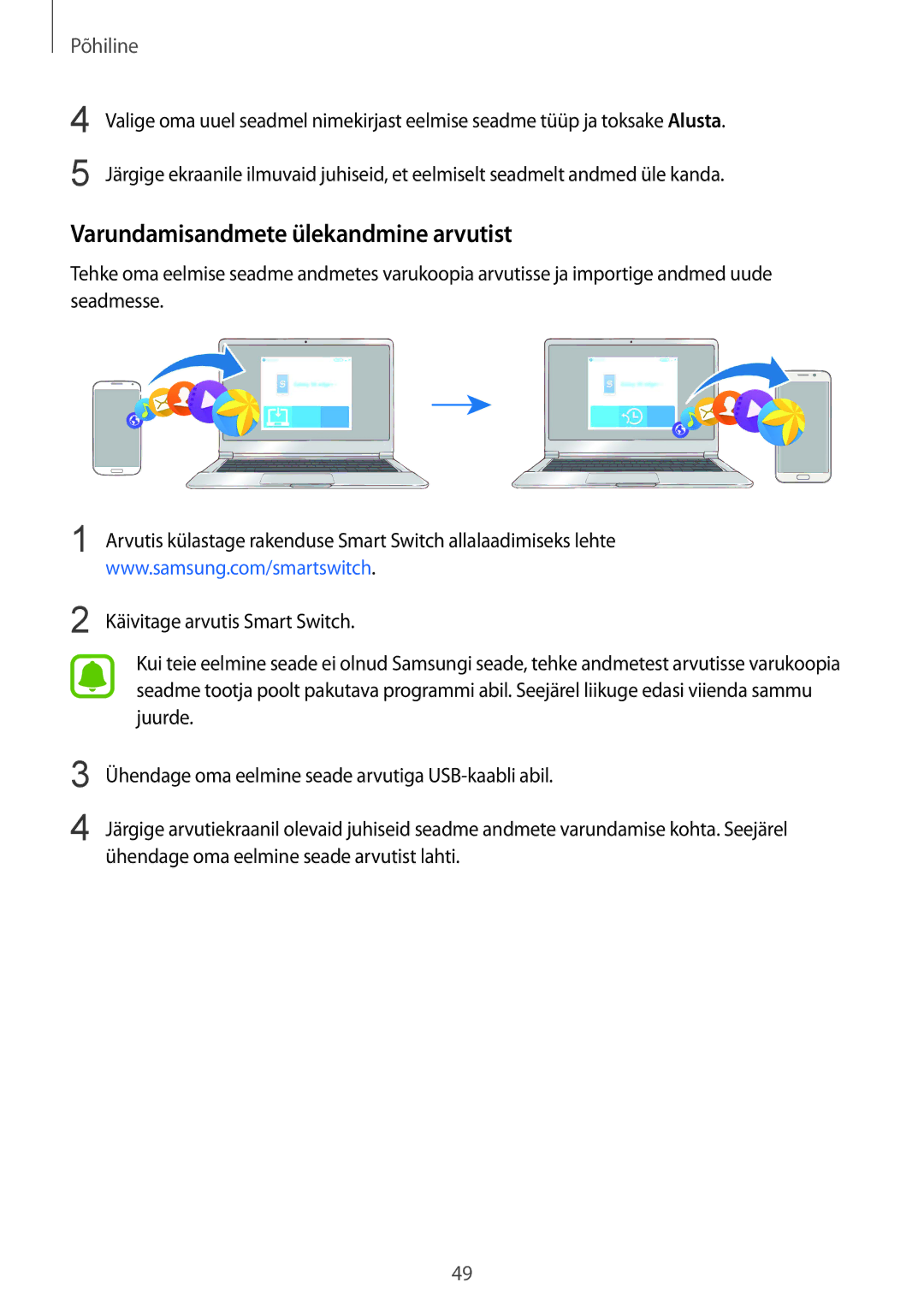 Samsung SM-G928FZDESEB, SM-G928FZKASEB, SM-G928FZDASEB, SM-G928FZKESEB, SM-G928FZSASEB Varundamisandmete ülekandmine arvutist 