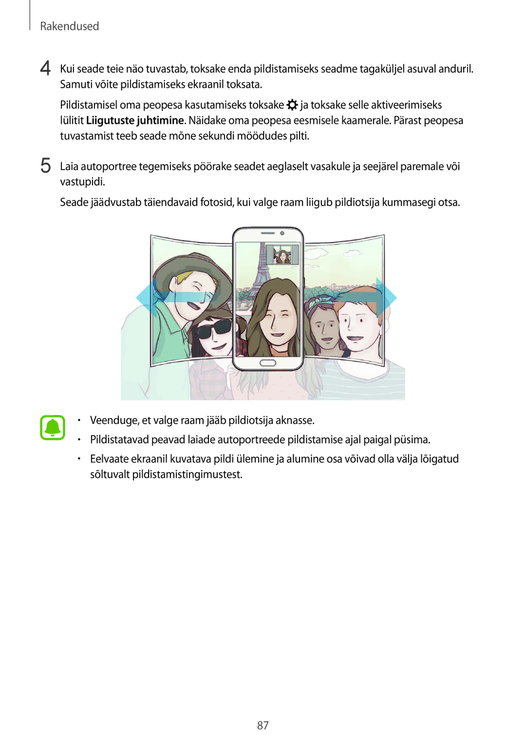 Samsung SM-G928FZKESEB, SM-G928FZKASEB, SM-G928FZDASEB, SM-G928FZSASEB, SM-G928FZDESEB manual Rakendused 