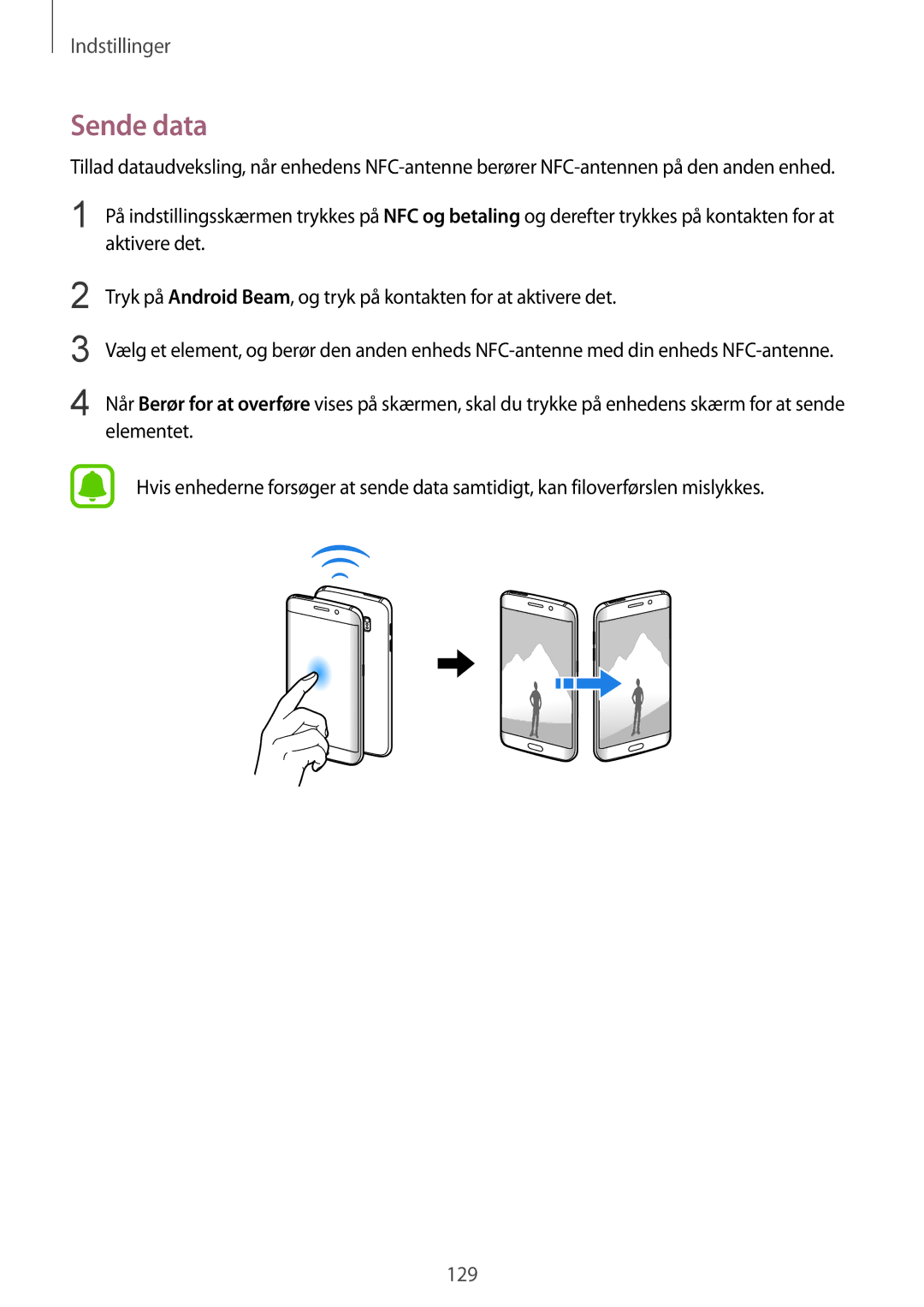 Samsung SM-G928FZSANEE, SM-G928FZDANEE, SM-G928FZKANEE manual Sende data 