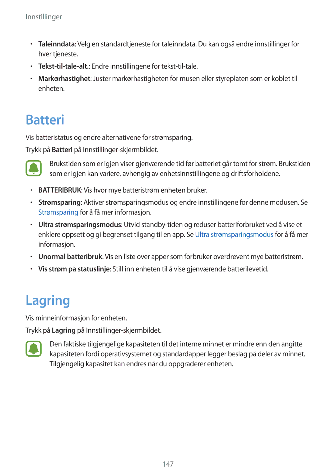 Samsung SM-G928FZSANEE, SM-G928FZDANEE, SM-G928FZKANEE manual Batteri, Lagring 