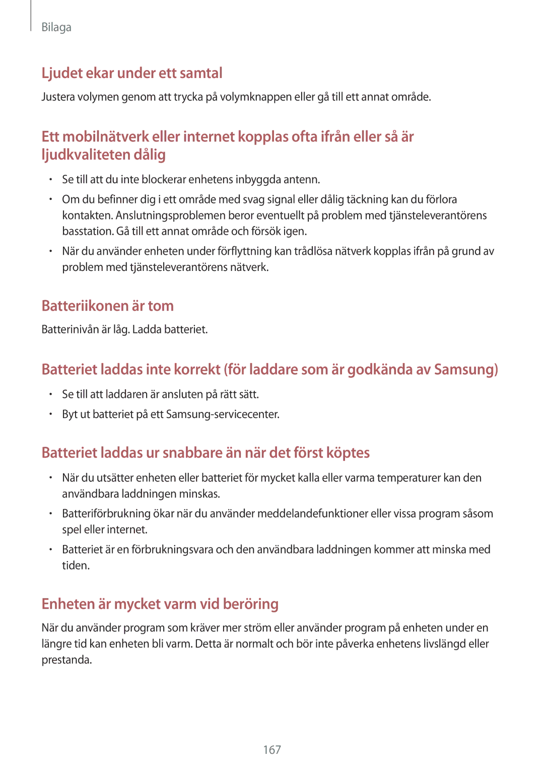 Samsung SM-G928FZKANEE, SM-G928FZSANEE, SM-G928FZDANEE manual Batteriikonen är tom, Batterinivån är låg. Ladda batteriet 