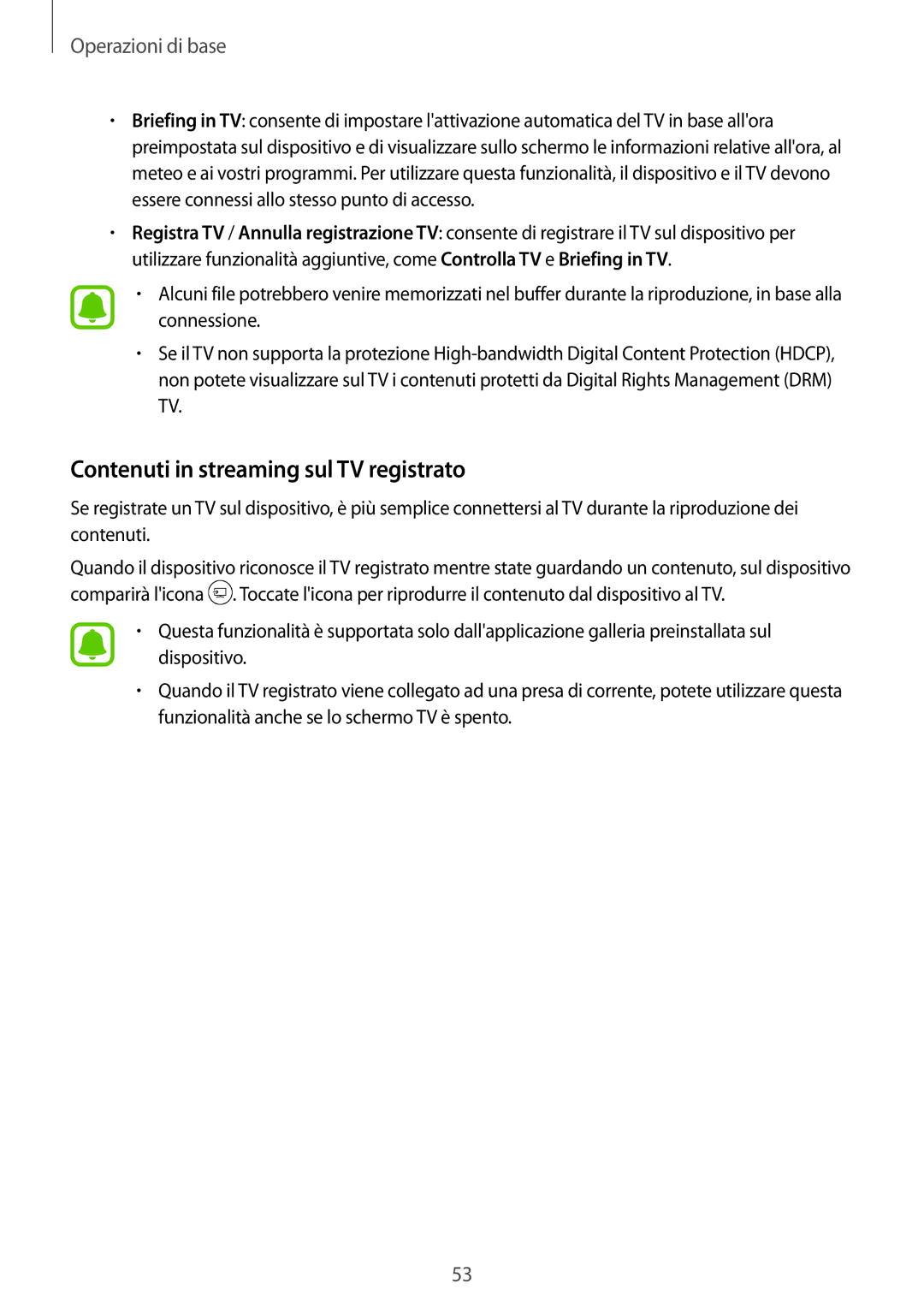 Samsung SM-G930FZDAITV, SM-G930FEDAITV, SM-G930FZWAITV, SM-G930FZSAITV manual Contenuti in streaming sul TV registrato 