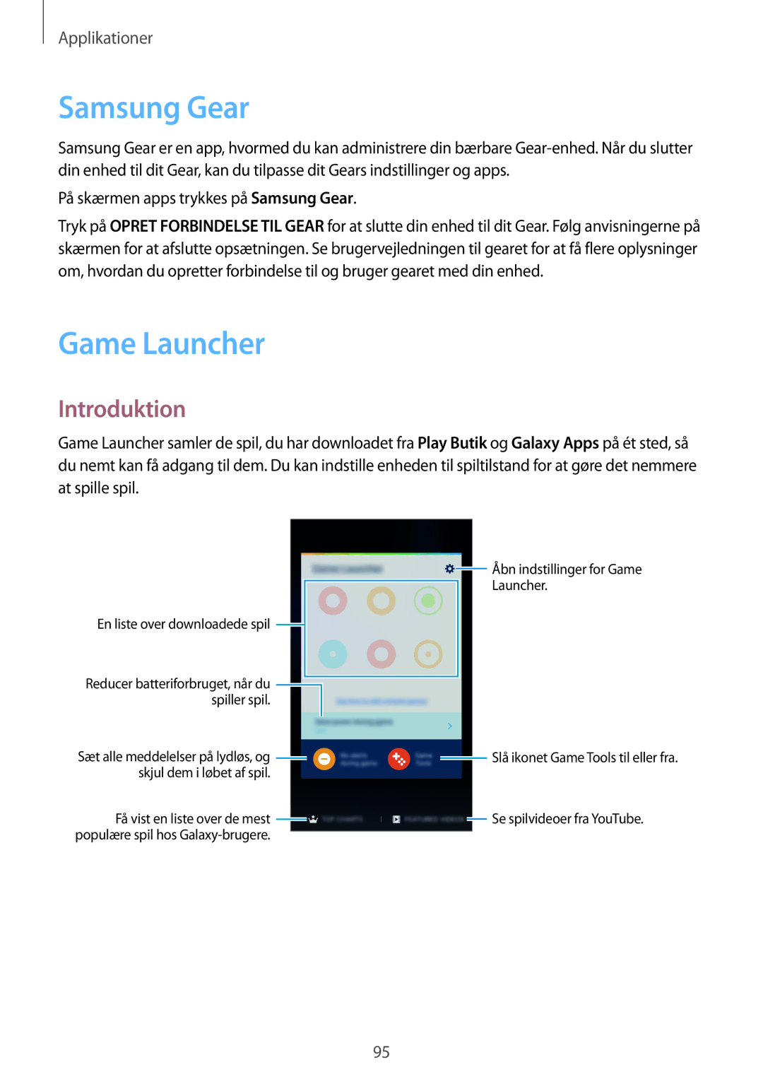Samsung SM-G930FEDANEE, SM-G930FZWANEE, SM-G930FZSANEE, SM-G930FZKANEE, SM-G930FZDANEE manual Samsung Gear, Game Launcher 