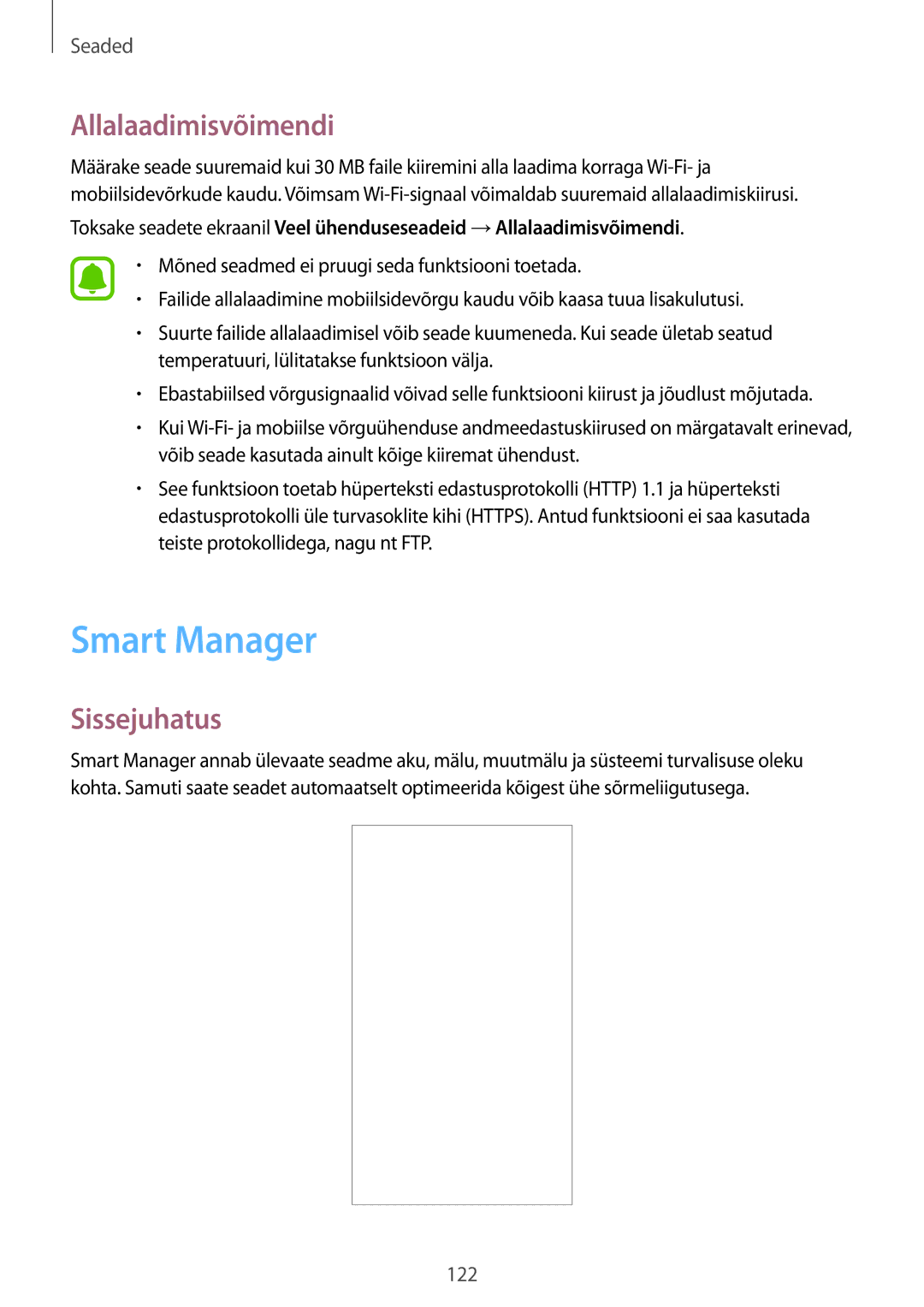 Samsung SM-G930FZDASEB manual Smart Manager, Allalaadimisvõimendi 