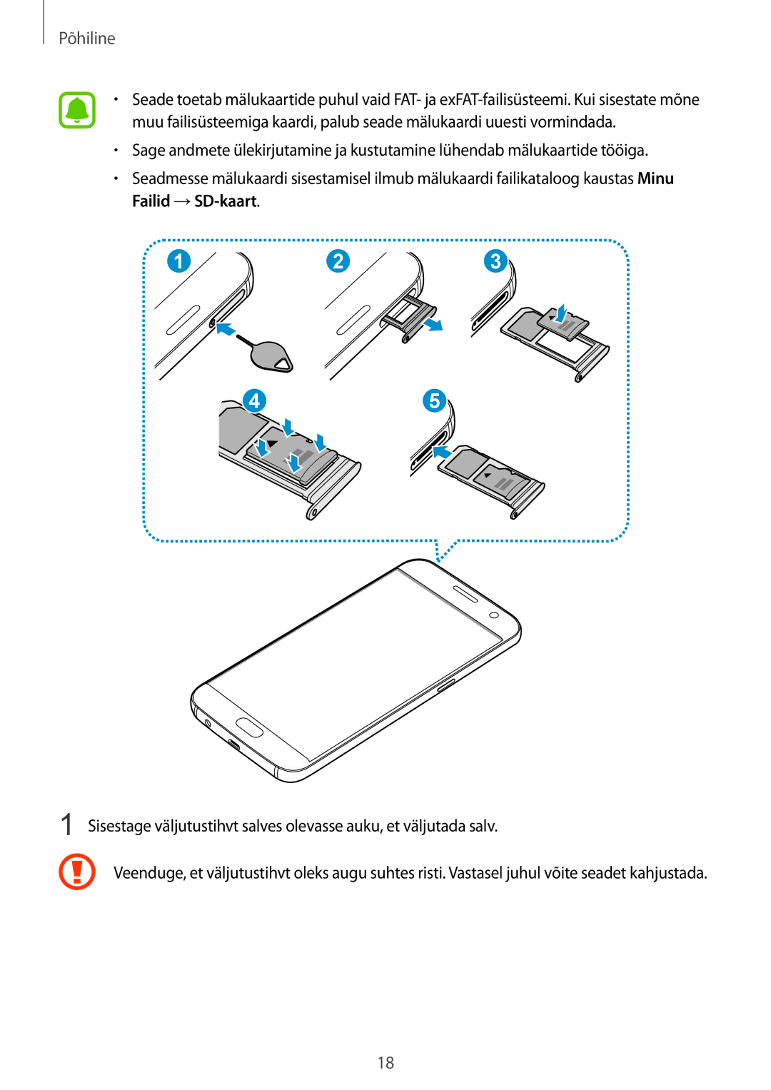 Samsung SM-G930FZDASEB manual Põhiline 