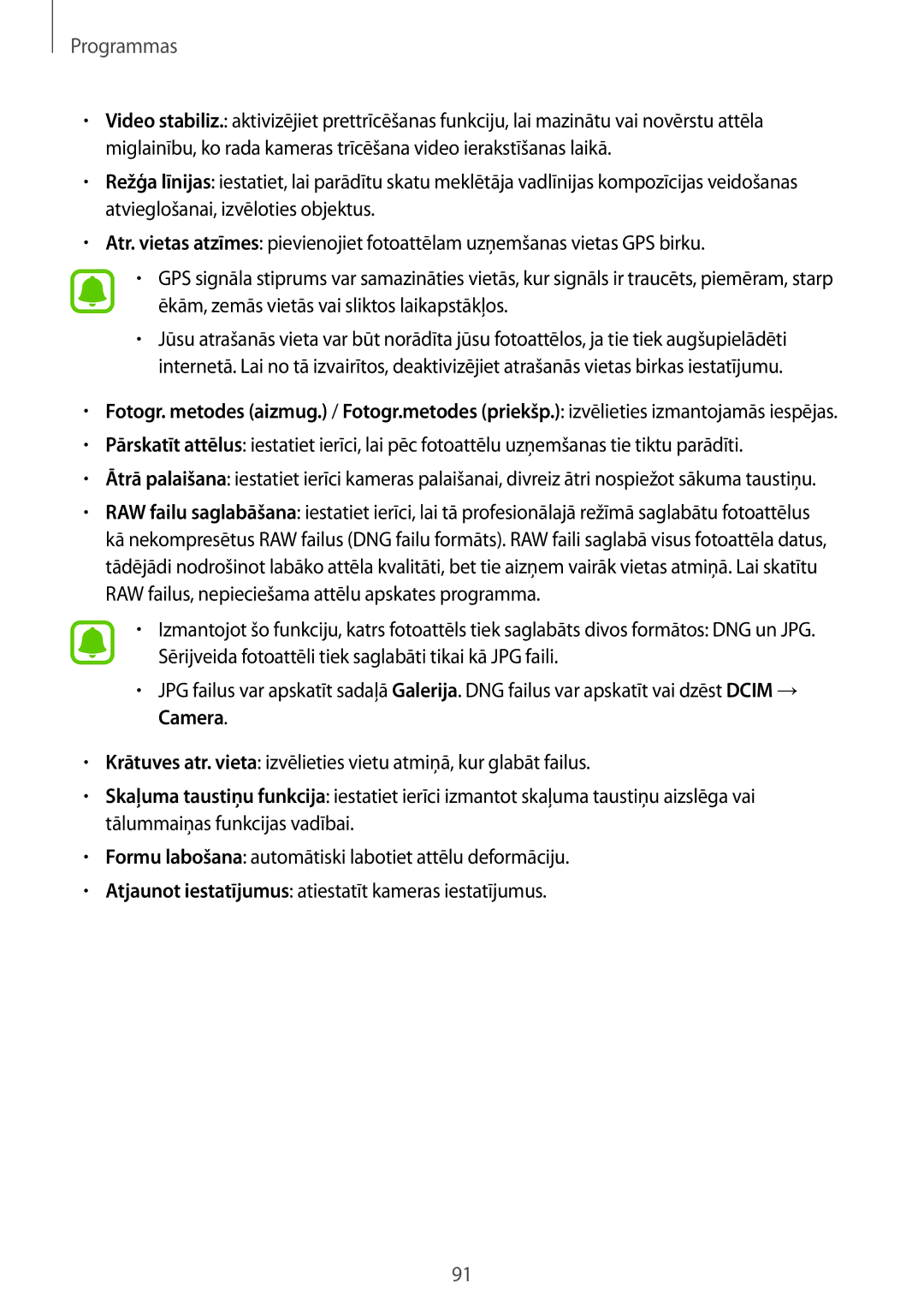 Samsung SM-G930FZDASEB manual Programmas 