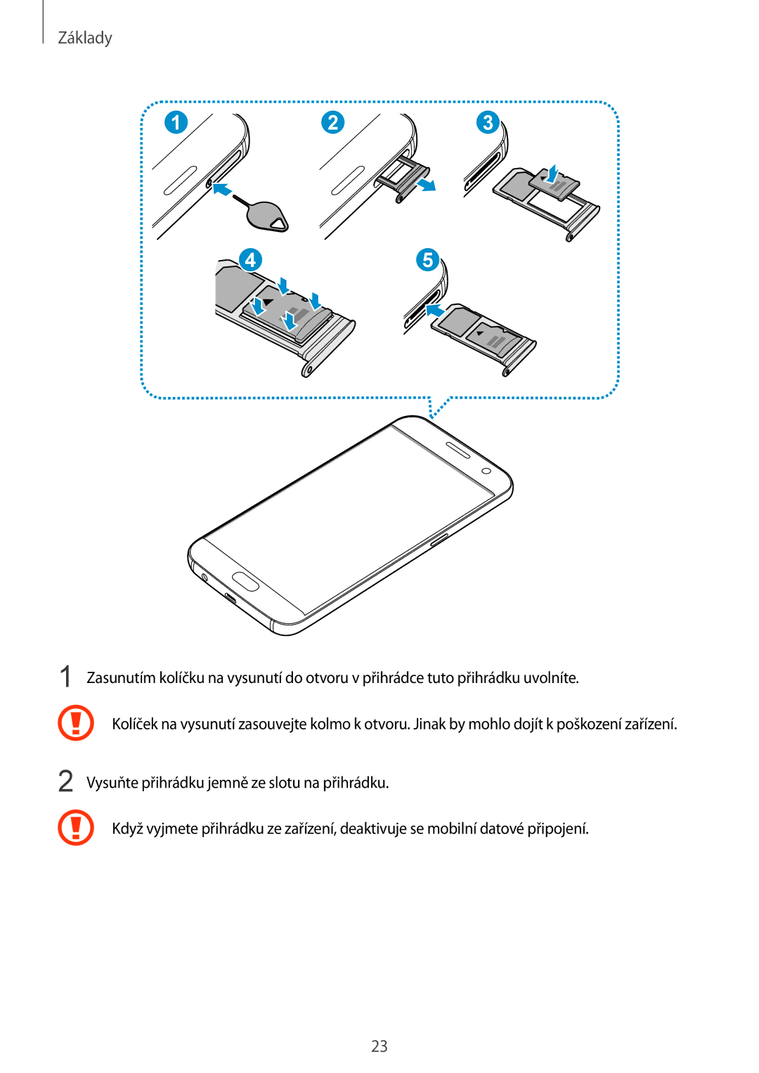 Samsung SM-G930FZKAETL manual Základy 