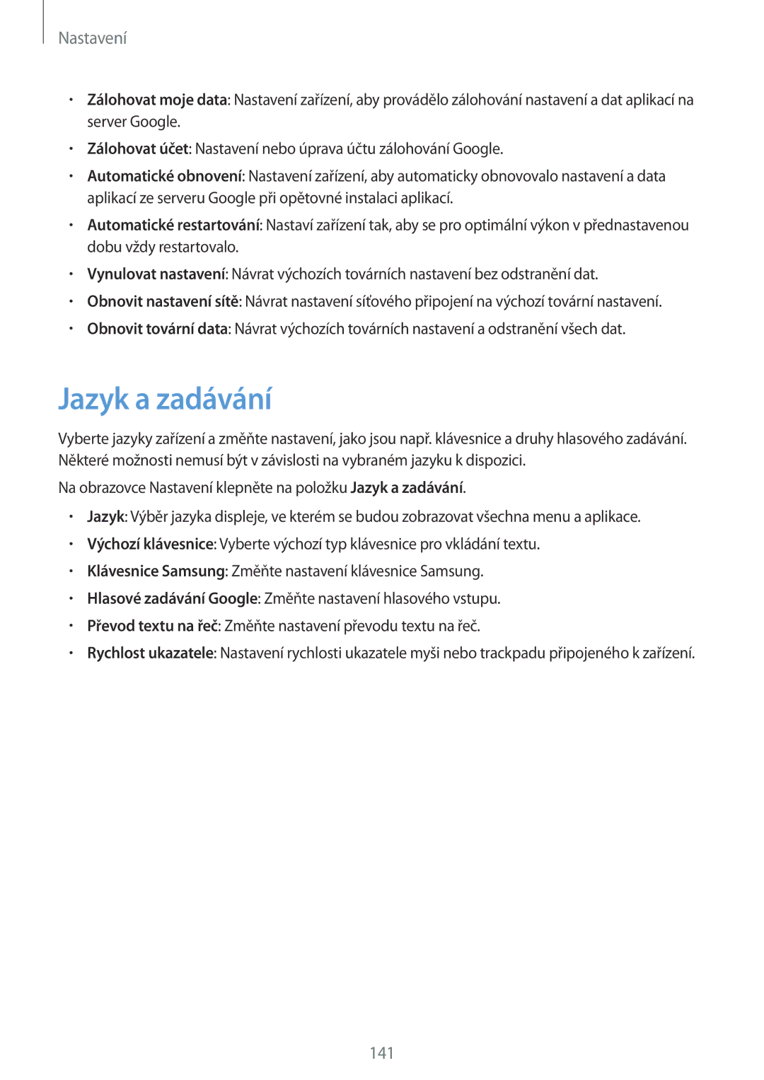 Samsung SM-G930FZKAETL manual Jazyk a zadávání 