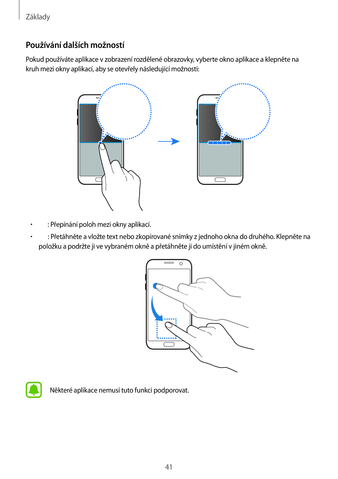 Samsung SM-G930FZKAETL manual Používání dalších možností 