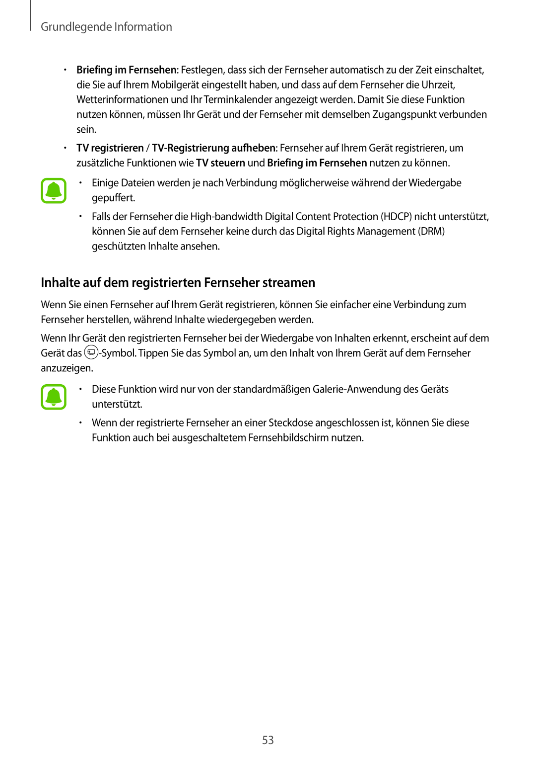 Samsung SM-G930FZKADBT, SM-G930FZSADBT, SM-G930FZWADBT, SM-G930FZDADBT manual Inhalte auf dem registrierten Fernseher streamen 