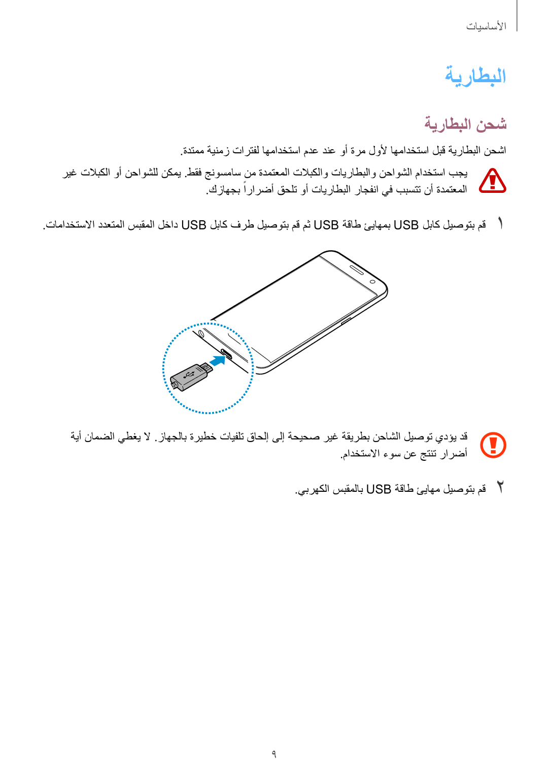 Samsung SM-G930FZKAKSA, SM-G930FZSAKSA, SM-G930FEDUKSA, SM-G930FEDAKSA, SM-G930FZDAKSA, SM-G930FZWAKSA manual ةيراطبلا نحش 