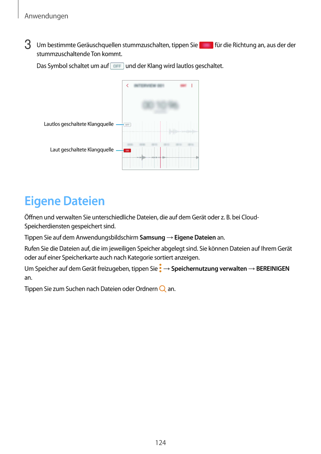 Samsung SM-G935FZWADBT, SM-G935FEDADBT, SM-G935FZKZDBT, SM-G935FZSADBT, SM-G935FZKADBT, SM-G935FZDADBT manual Eigene Dateien 