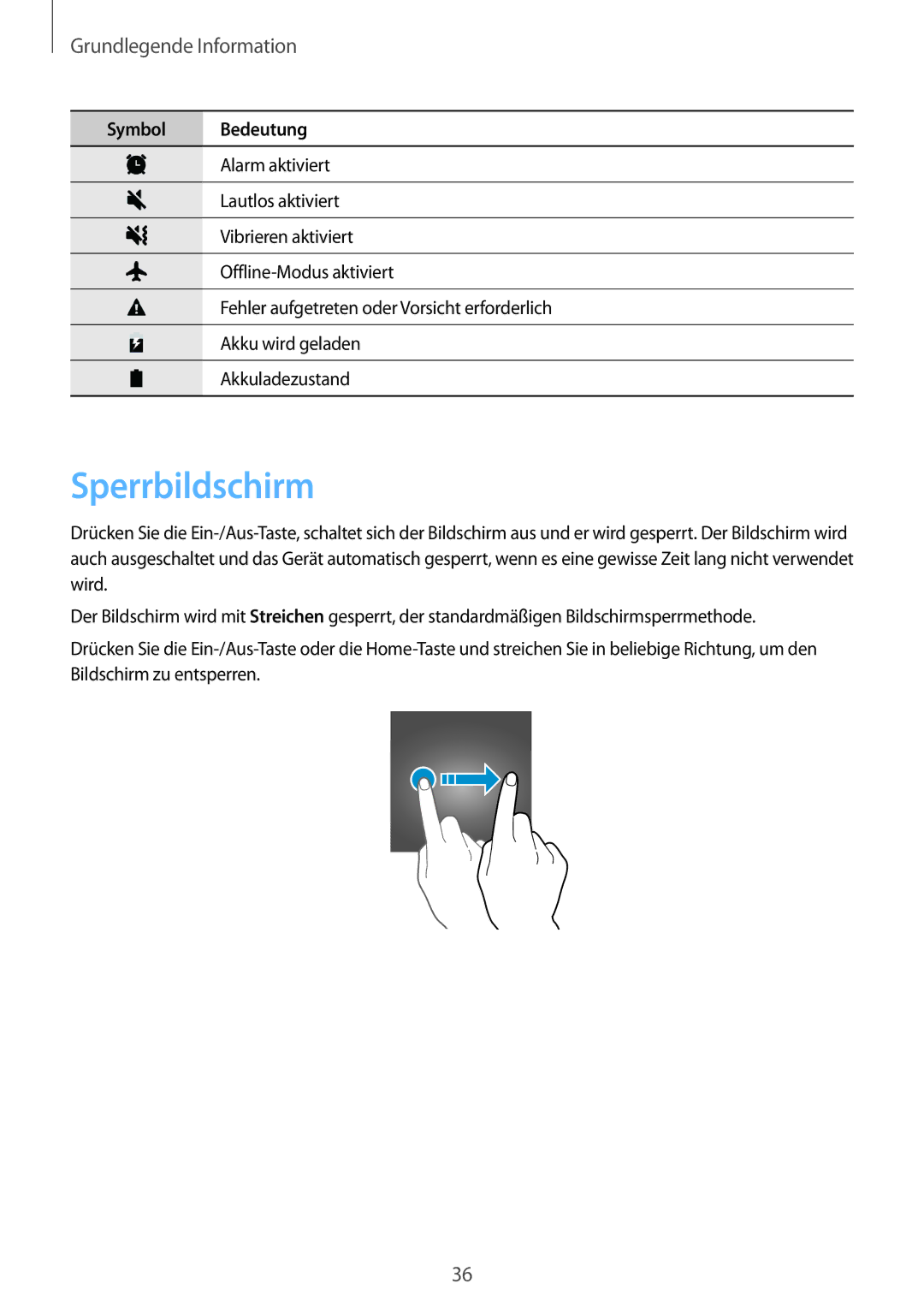 Samsung SM-G935FEDADBT, SM-G935FZKZDBT, SM-G935FZSADBT, SM-G935FZKADBT, SM-G935FZWADBT, SM-G935FZDADBT manual Sperrbildschirm 