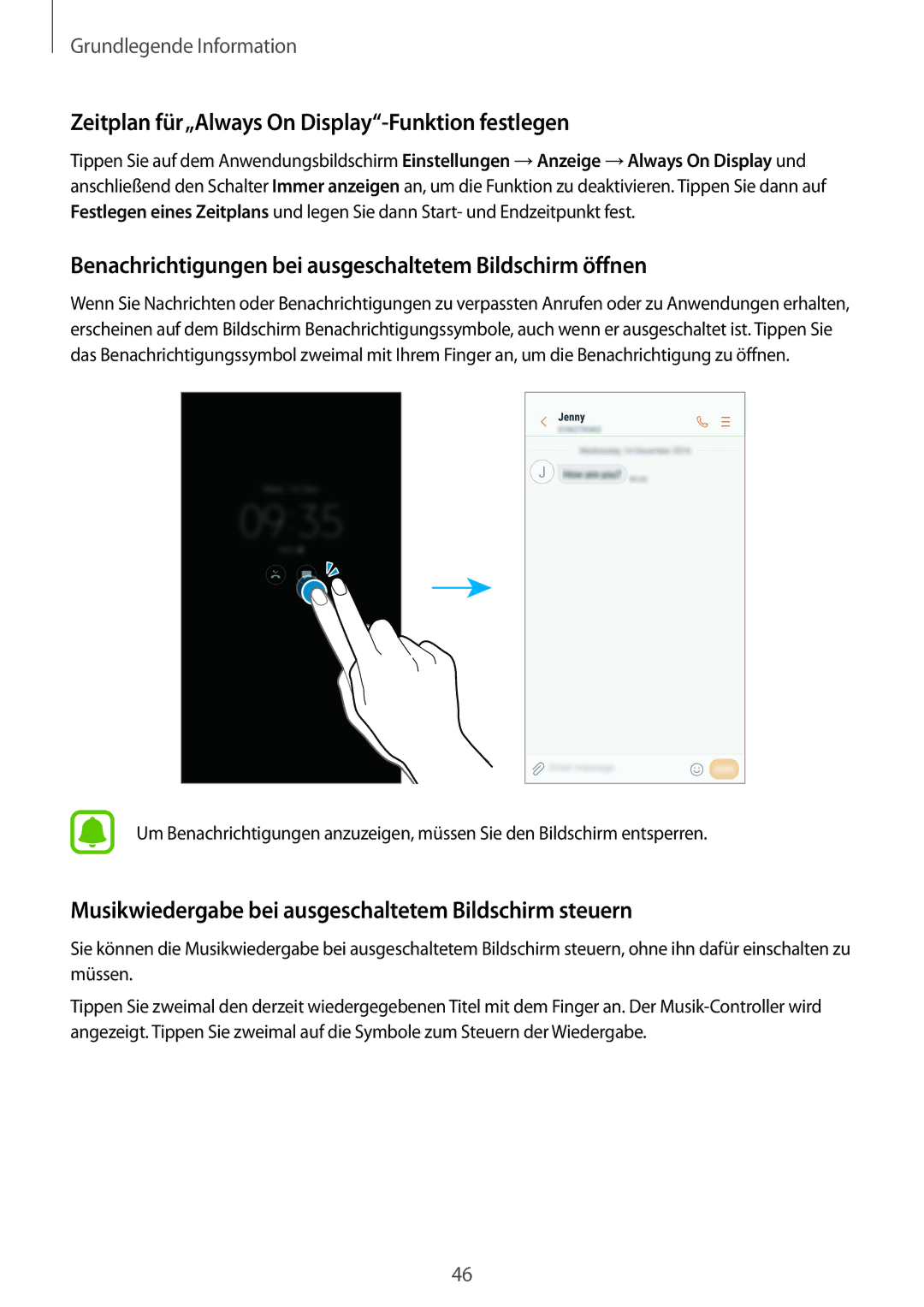 Samsung SM-G935FZWADBT, SM-G935FEDADBT, SM-G935FZKZDBT, SM-G935FZSADBT Zeitplan für„Always On Display-Funktion festlegen 