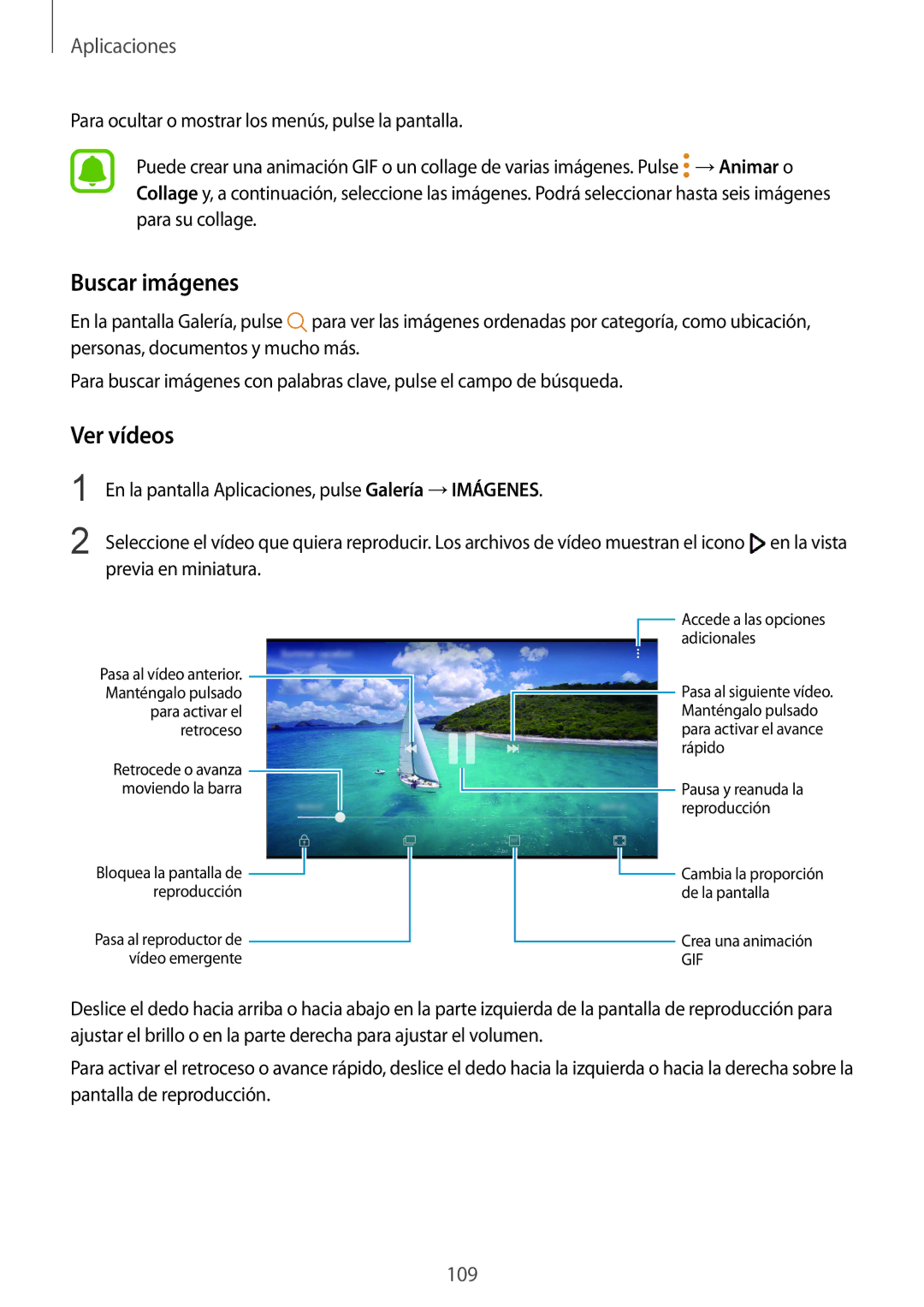 Samsung SM-G935FZSAPHE, SM-G935FZBAPHE, SM-G935FZKAPHE, SM-G935FEDAPHE, SM-G935FZDAPHE manual Buscar imágenes, Ver vídeos 