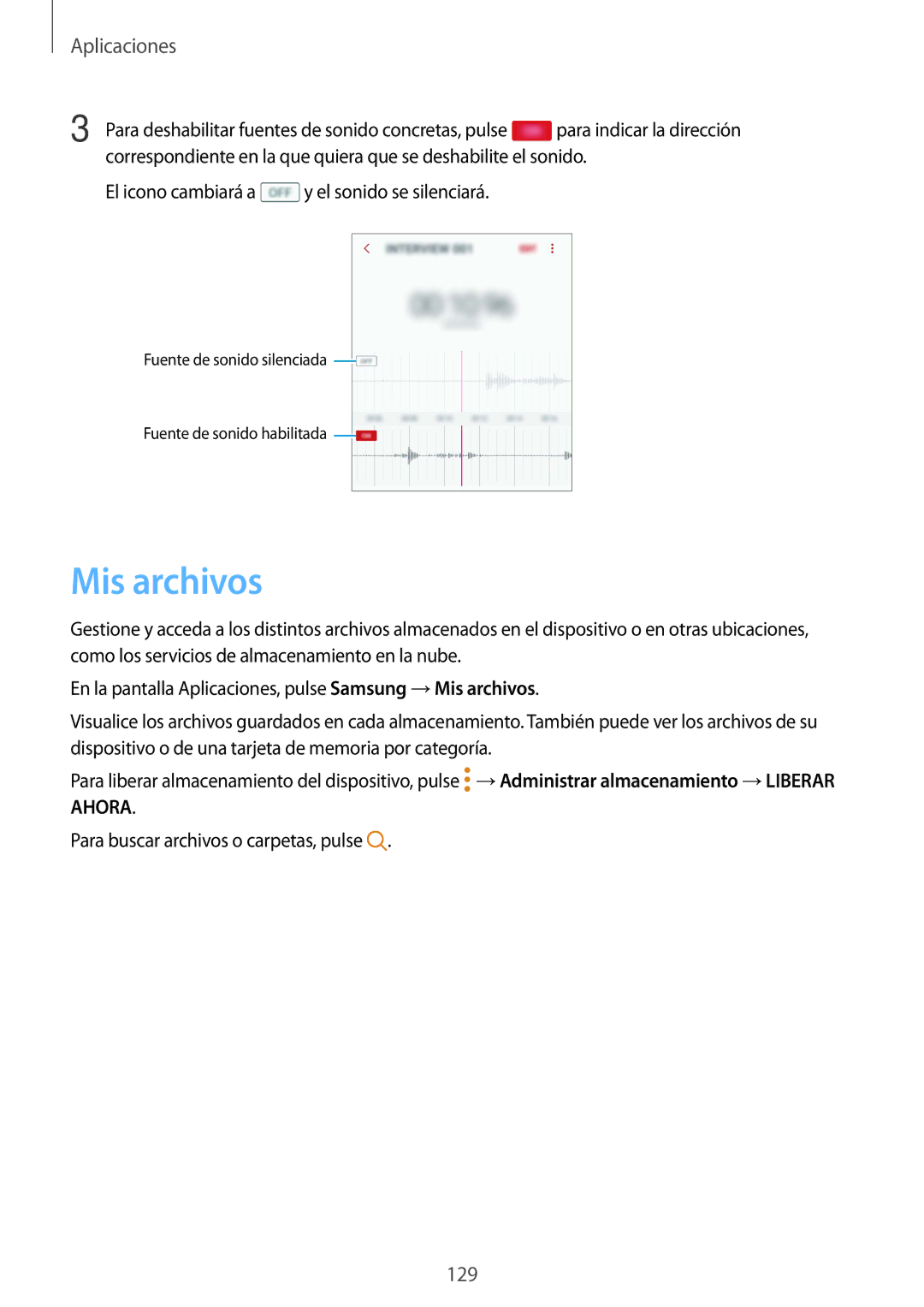 Samsung SM-G935FZSAPHE, SM-G935FZBAPHE, SM-G935FZKAPHE, SM-G935FEDAPHE, SM-G935FZDAPHE manual Mis archivos 