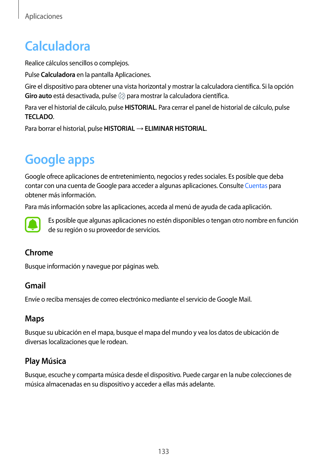 Samsung SM-G935FZDAPHE, SM-G935FZBAPHE, SM-G935FZKAPHE, SM-G935FEDAPHE, SM-G935FZSAPHE manual Calculadora, Google apps 