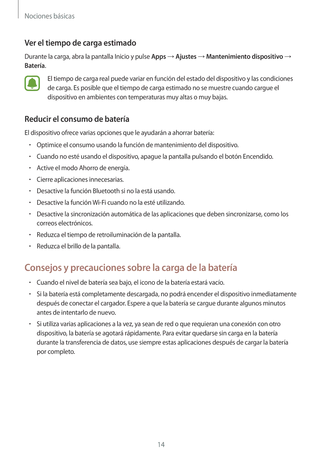 Samsung SM-G935FZSAPHE manual Consejos y precauciones sobre la carga de la batería, Ver el tiempo de carga estimado 