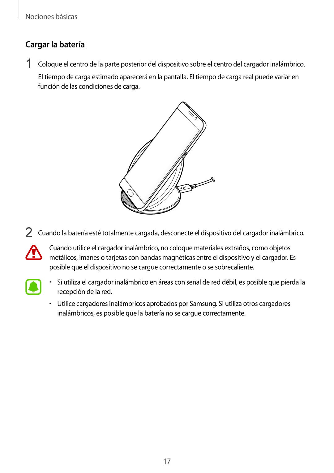 Samsung SM-G935FEDAPHE, SM-G935FZBAPHE, SM-G935FZKAPHE, SM-G935FZDAPHE, SM-G935FZSAPHE manual Cargar la batería 