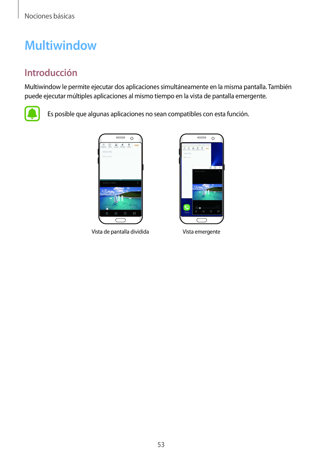 Samsung SM-G935FZDAPHE, SM-G935FZBAPHE, SM-G935FZKAPHE, SM-G935FEDAPHE, SM-G935FZSAPHE manual Multiwindow, Introducción 