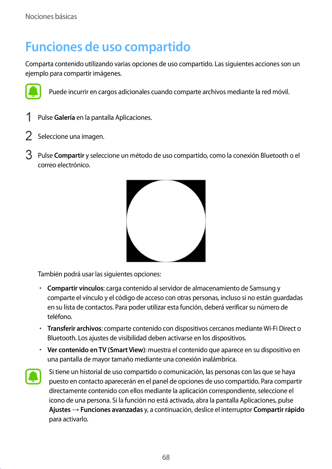 Samsung SM-G935FZDAPHE, SM-G935FZBAPHE, SM-G935FZKAPHE, SM-G935FEDAPHE, SM-G935FZSAPHE manual Funciones de uso compartido 