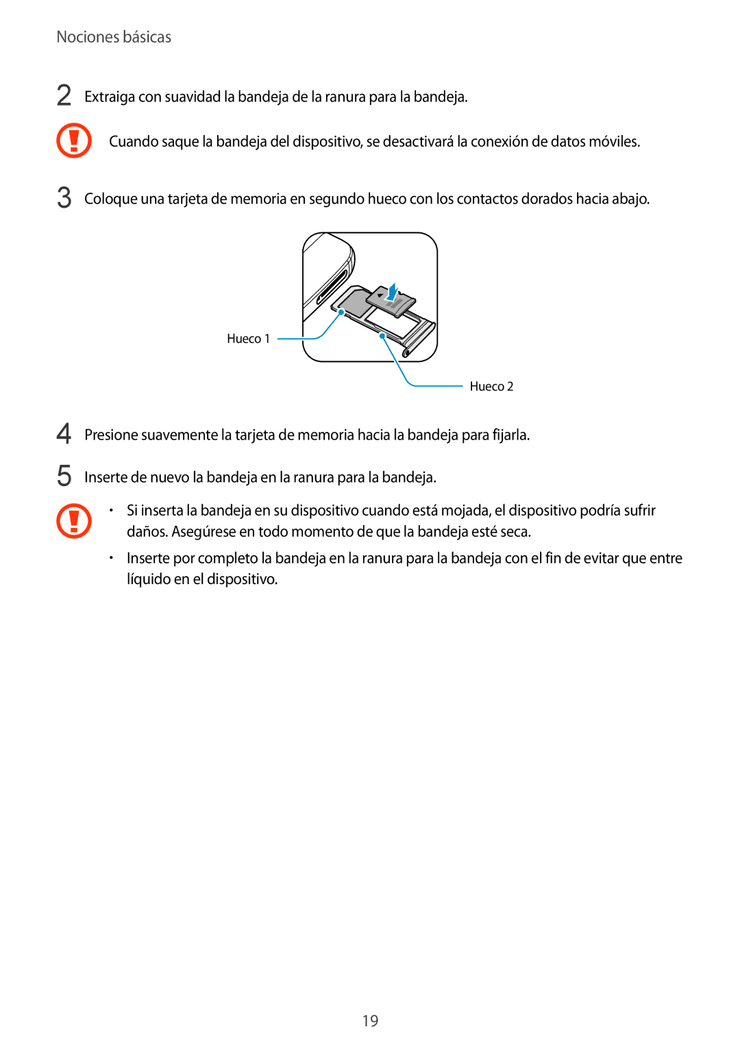 Samsung SM-G935FZSAPHE, SM-G935FZBAPHE, SM-G935FZKAPHE, SM-G935FEDAPHE, SM-G935FZDAPHE manual Hueco 