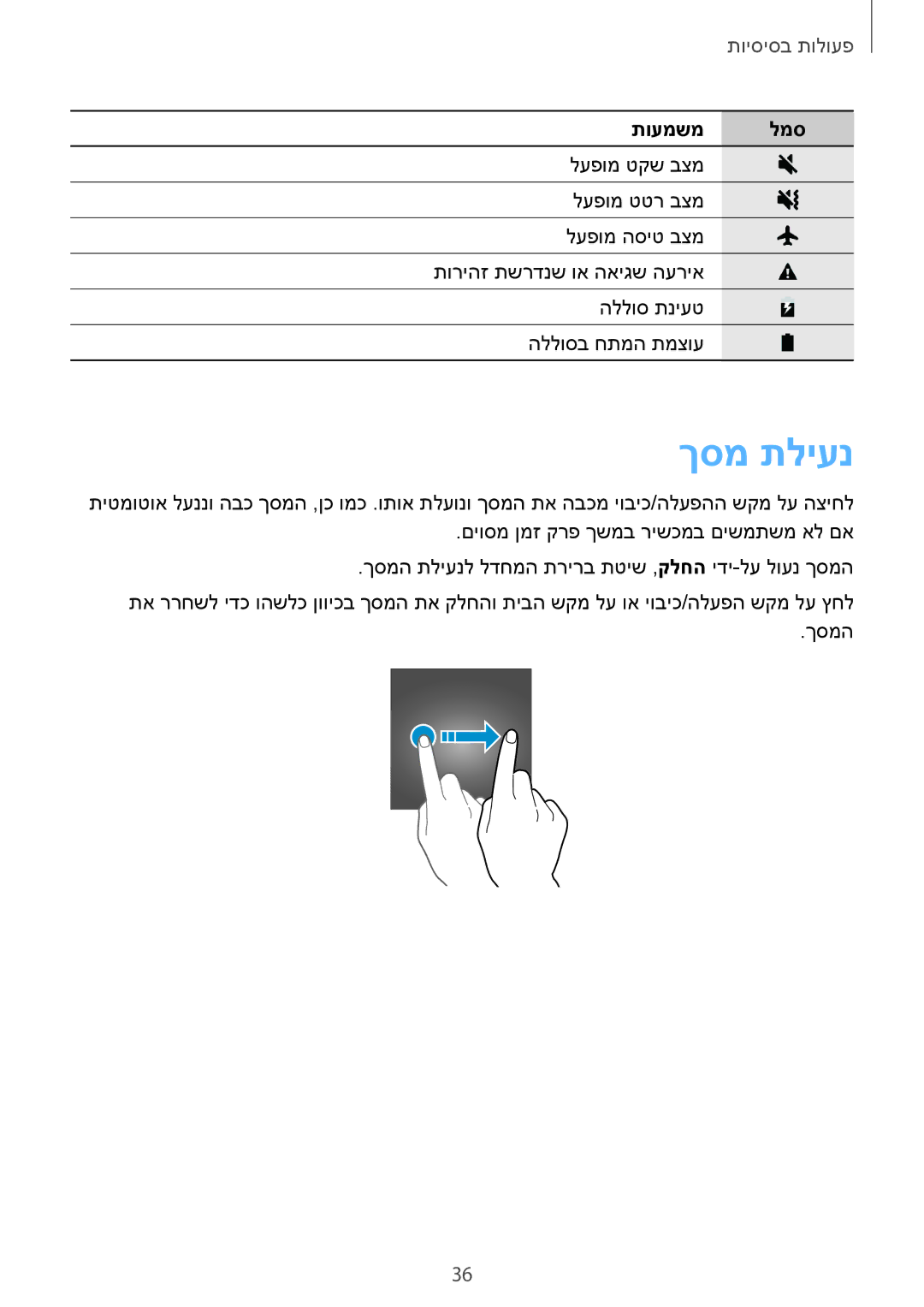 Samsung SM-G935FZDAILO, SM-G935FZKAILO, SM-G935FZSAILO manual ךסמ תליענ 