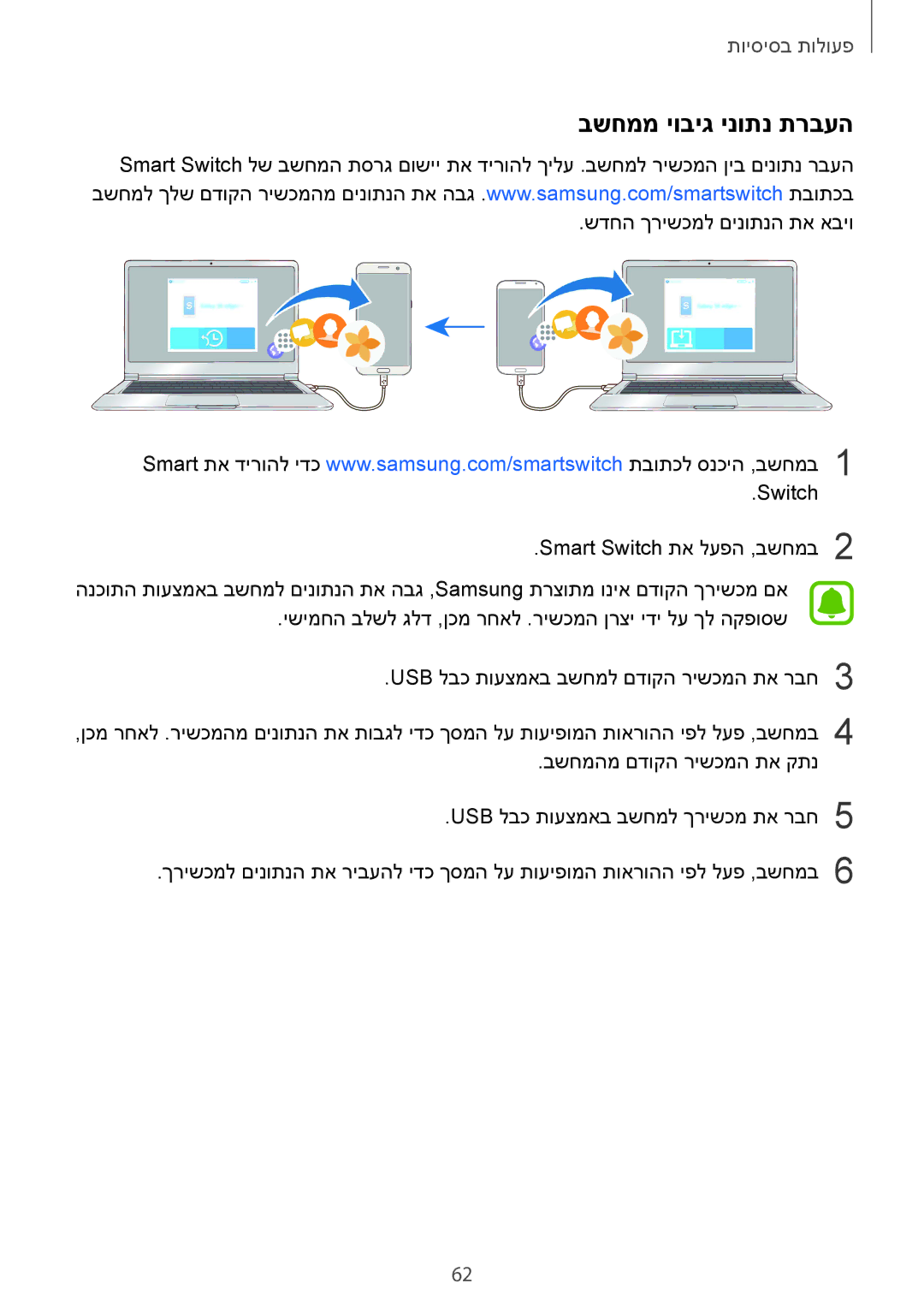 Samsung SM-G935FZSAILO, SM-G935FZDAILO, SM-G935FZKAILO manual בשחממ יוביג ינותנ תרבעה 