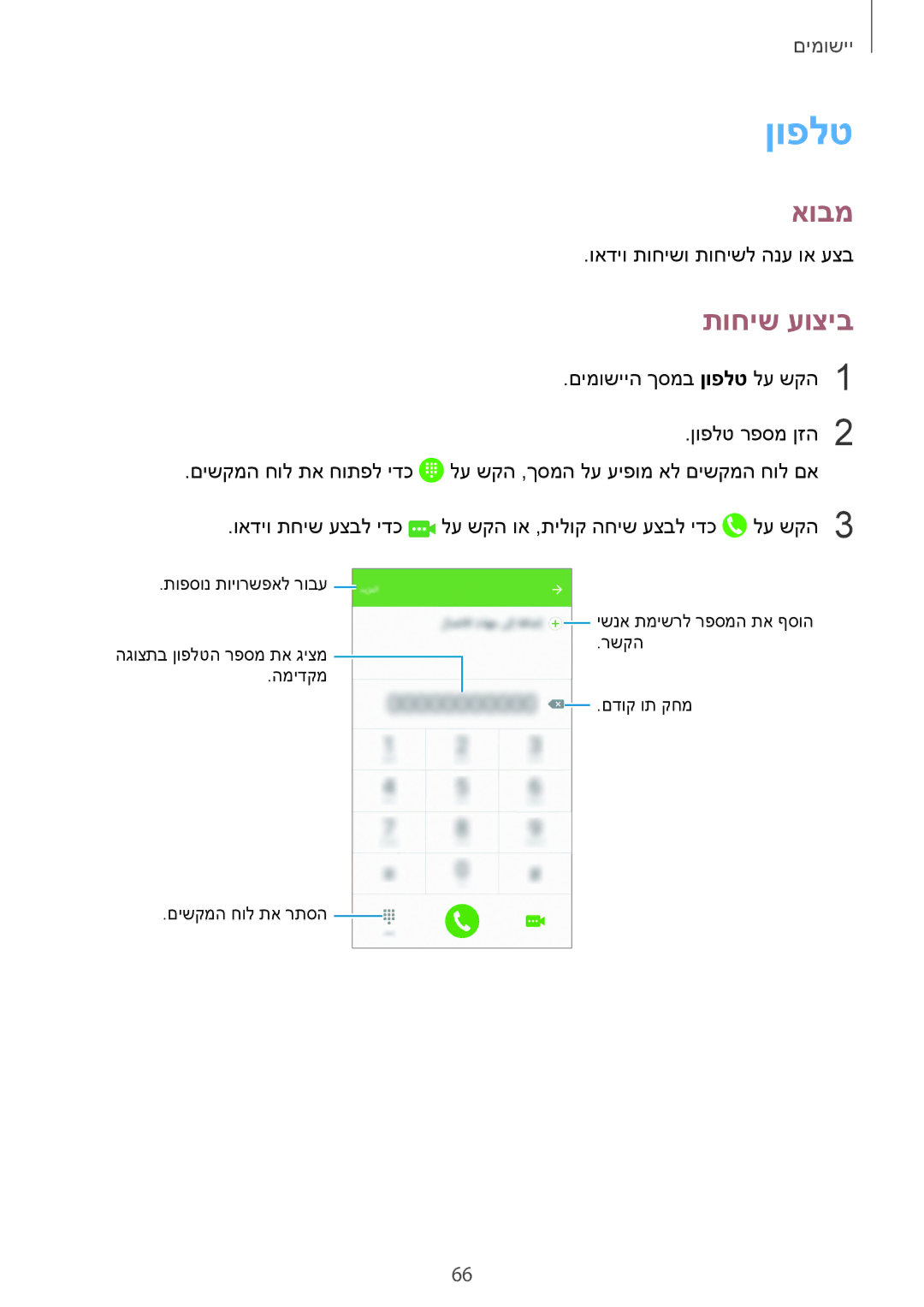 Samsung SM-G935FZDAILO, SM-G935FZKAILO, SM-G935FZSAILO manual ןופלט, תוחיש עוציב 