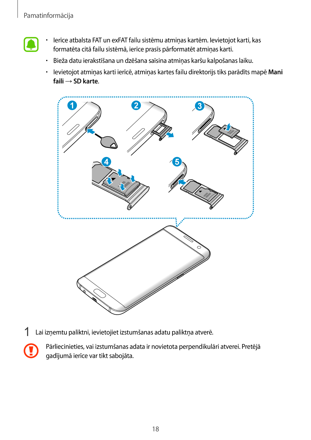 Samsung SM-G935FZDASEB manual Pamatinformācija 