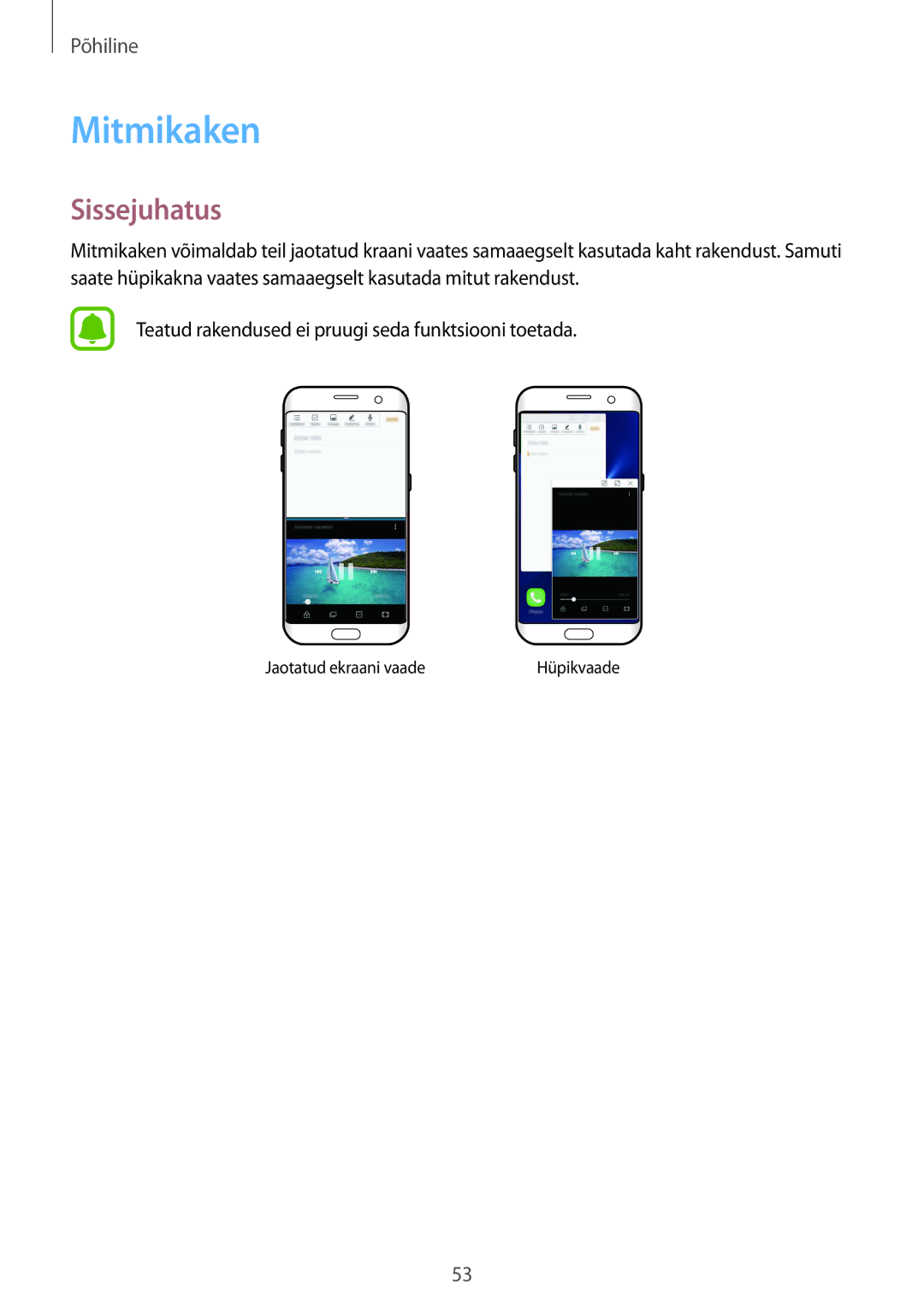 Samsung SM-G935FZDASEB manual Mitmikaken, Sissejuhatus 