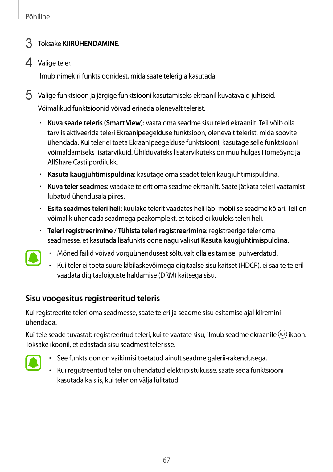 Samsung SM-G935FZDASEB manual Sisu voogesitus registreeritud teleris 