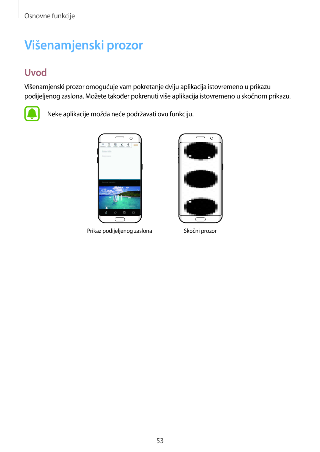 Samsung SM-G935FZDAVIP, SM-G935FZDASEE, SM-G935FZKATWO, SM-G935FZDADHR, SM-G935FZKADHR manual Višenamjenski prozor, Uvod 