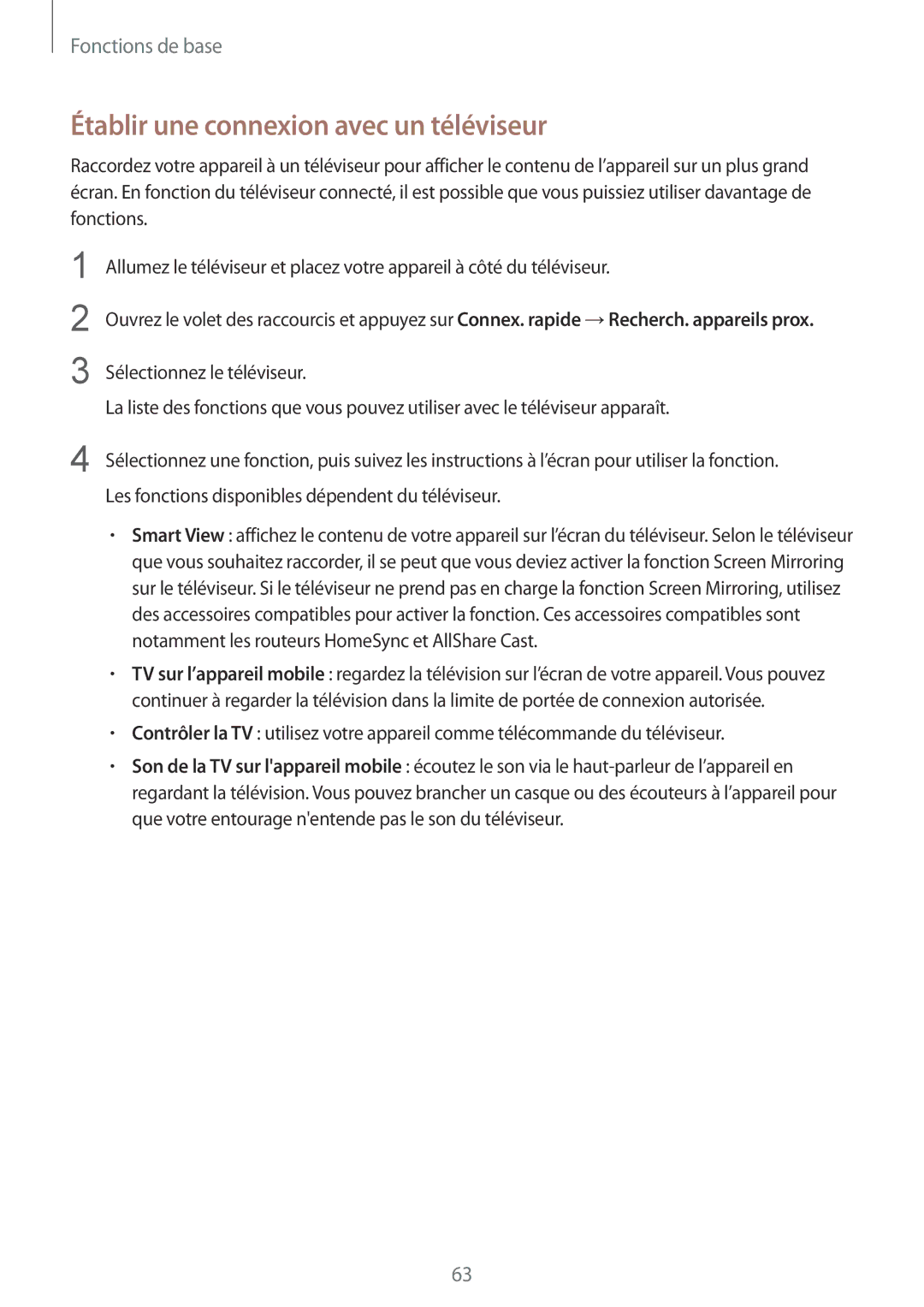 Samsung SM-G935FZBAXEF, SM-G935FZDAXEF, SM-G935FEDAXEF, SM-G935FZSAXEF manual Établir une connexion avec un téléviseur 