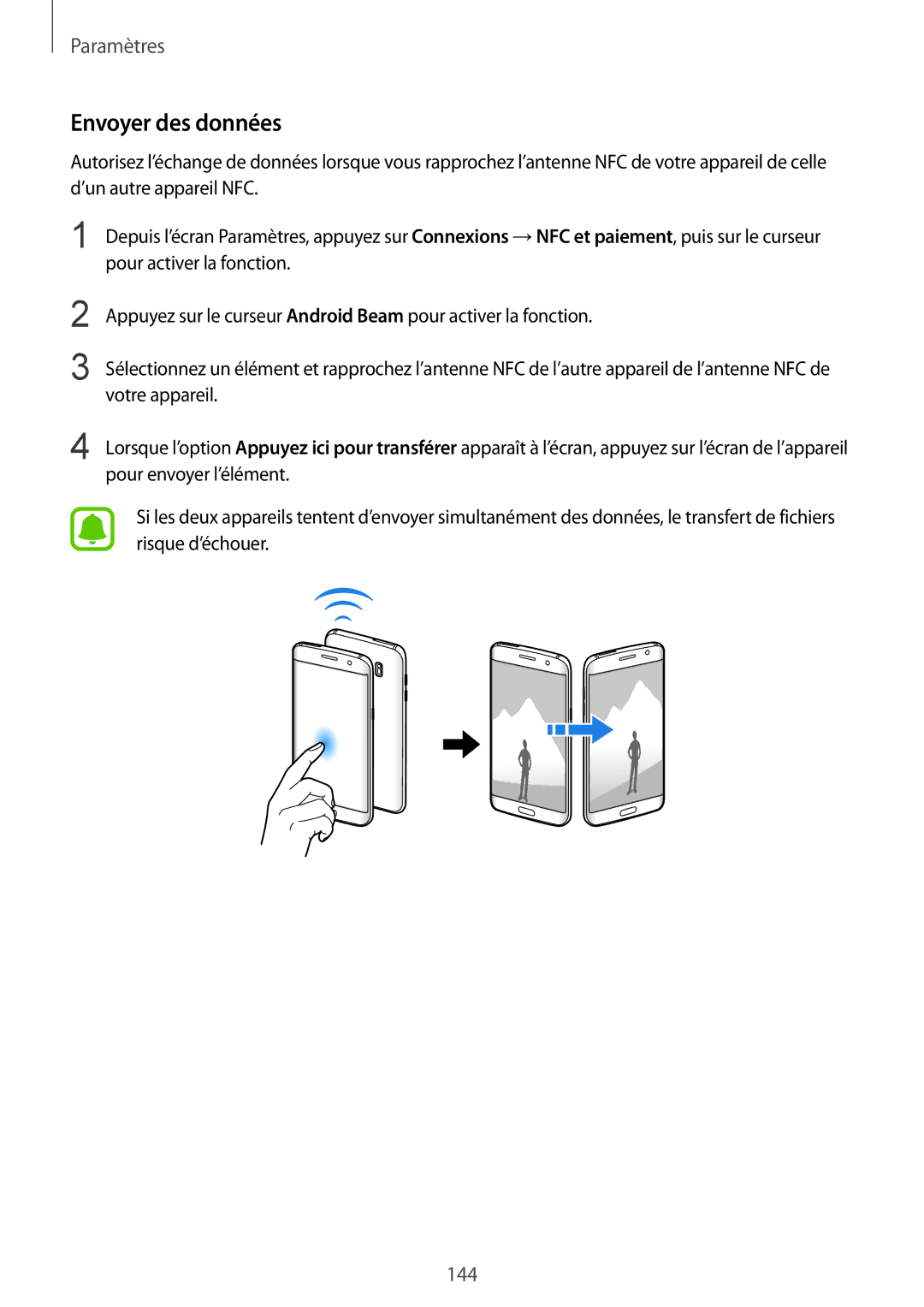 Samsung SM-G935FZDAXEF, SM-G935FEDAXEF, SM-G935FZSAXEF, SM-G935FZBAXEF, SM-G935FZWAXEF, SM-G935FZKAXEF Envoyer des données 