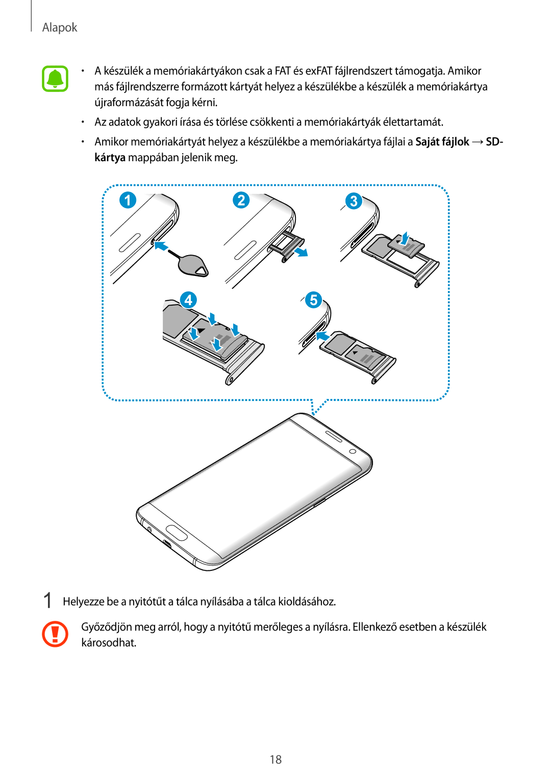 Samsung SM-G935FZDAXEH manual Alapok 