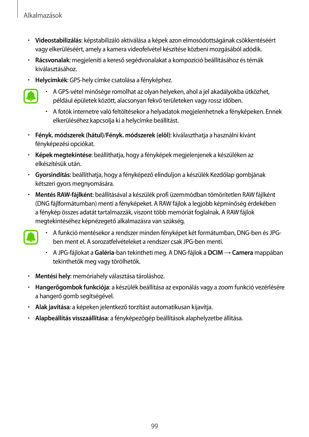 Samsung SM-G935FZDAXEH manual Alkalmazások 