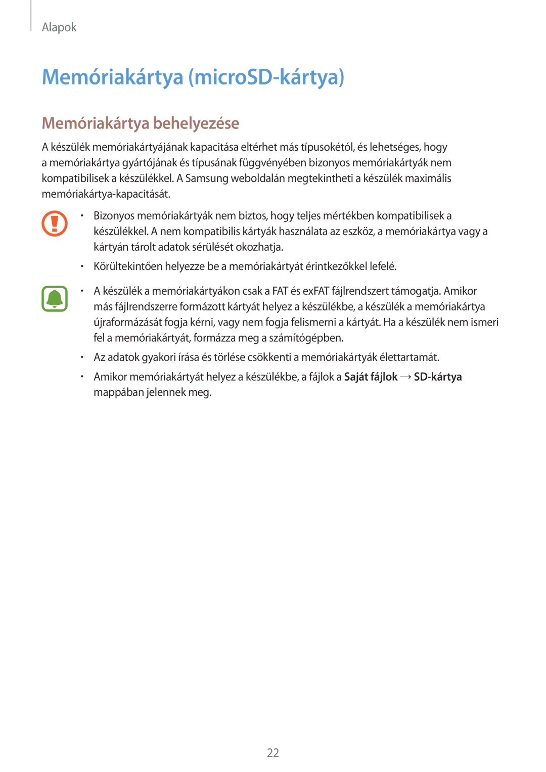 Samsung SM-G935FZDAXEH manual Memóriakártya microSD-kártya, Memóriakártya behelyezése 