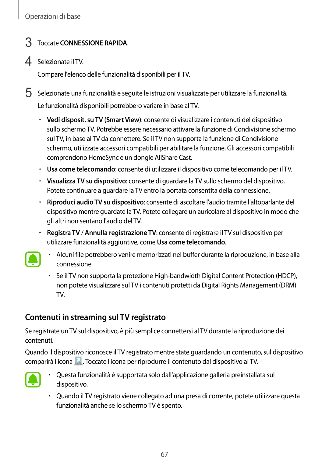 Samsung SM-G935FZBAITV, SM-G935FZSAITV, SM-G935FEDAITV, SM-G935FZKAITV manual Contenuti in streaming sul TV registrato 