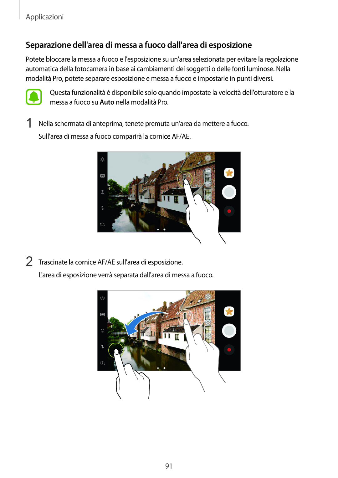 Samsung SM-G935FZBAITV, SM-G935FZSAITV, SM-G935FEDAITV, SM-G935FZKAITV, SM-G935FZWAITV, SM-G935FZDAITV manual Applicazioni 