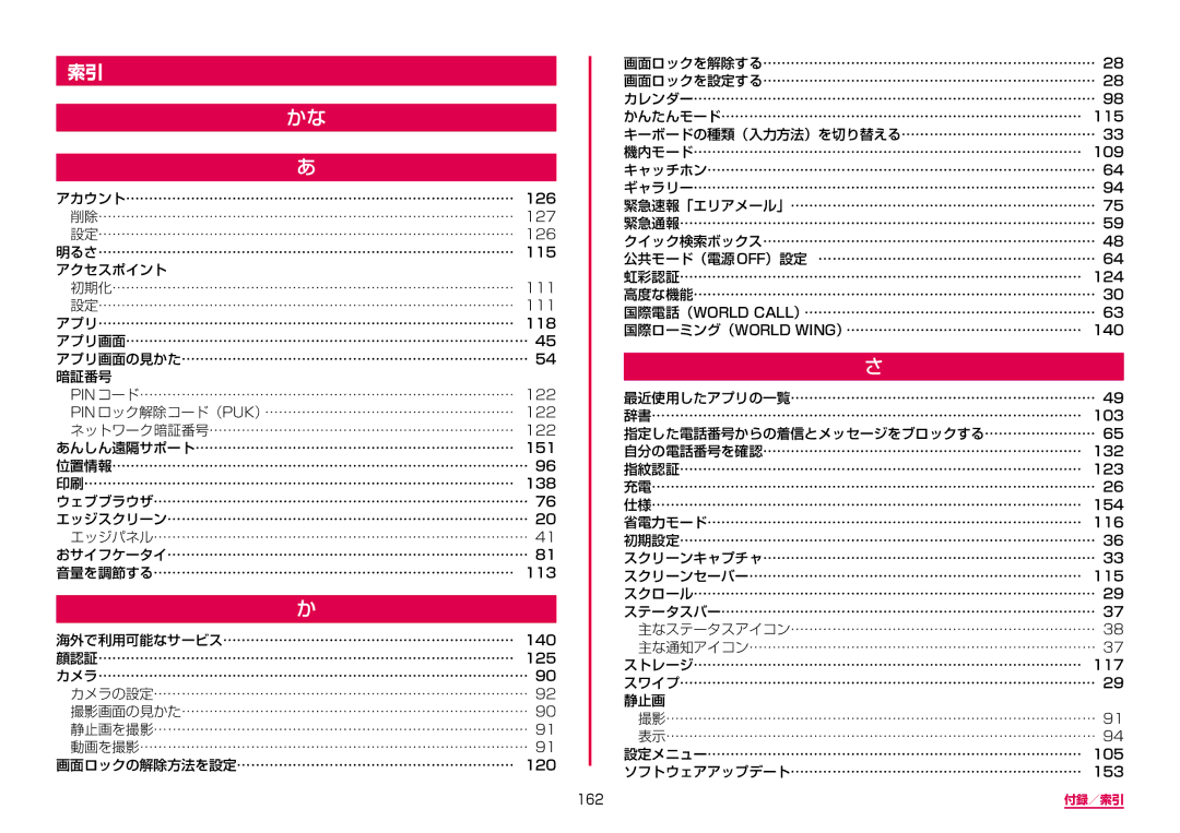 Samsung SM-G950DZBADCM, SM-G950DZKADCM, SM-G950DZVADCM manual アクセスポイント, 162 