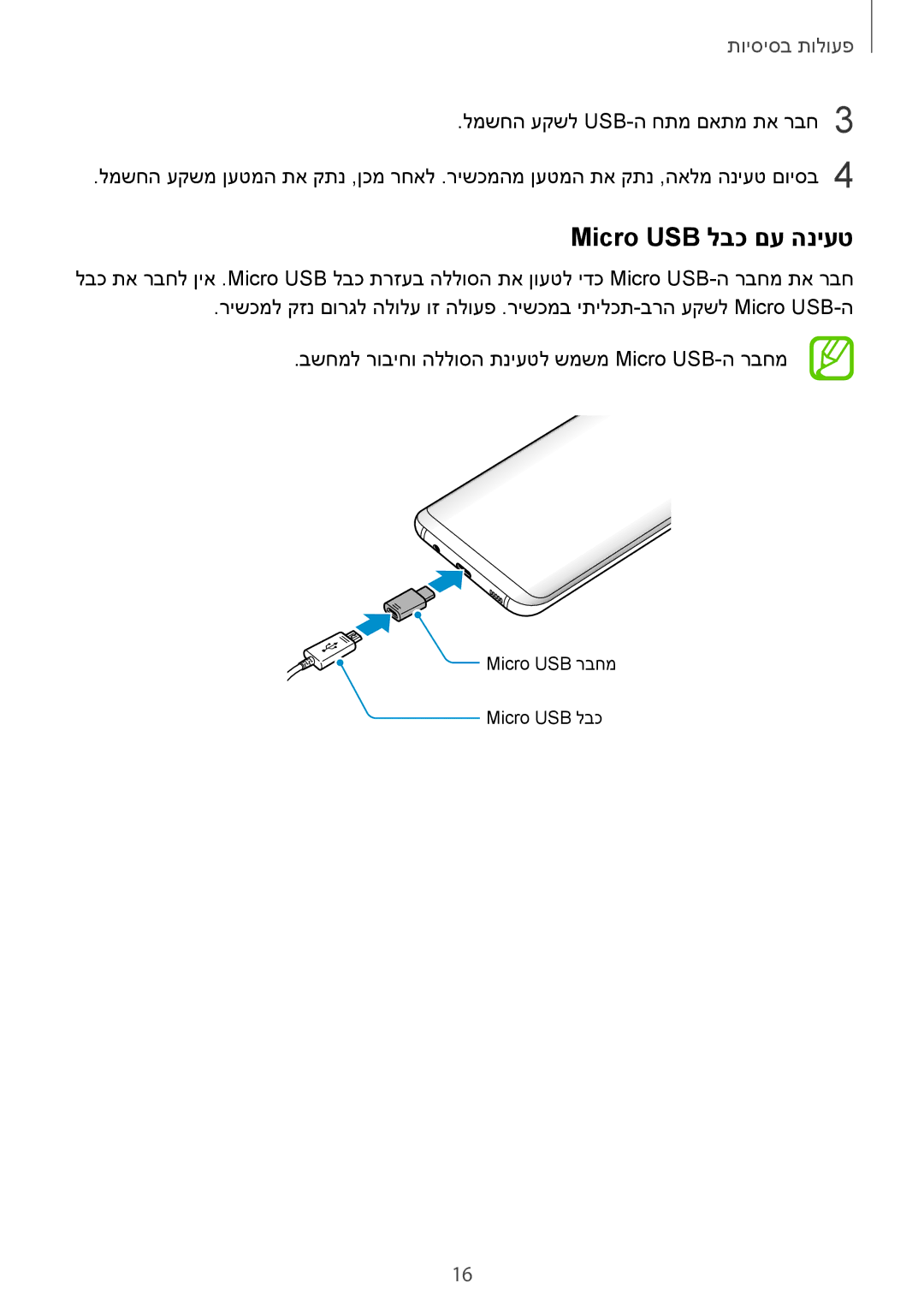 Samsung SM-G950FZVAILO, SM-G950FZDAILO, SM-G955FZKAILO, SM-G955FZDAILO, SM-G950FZKAILO, SM-G955FZVAILO Micro USB לבכ םע הניעט 